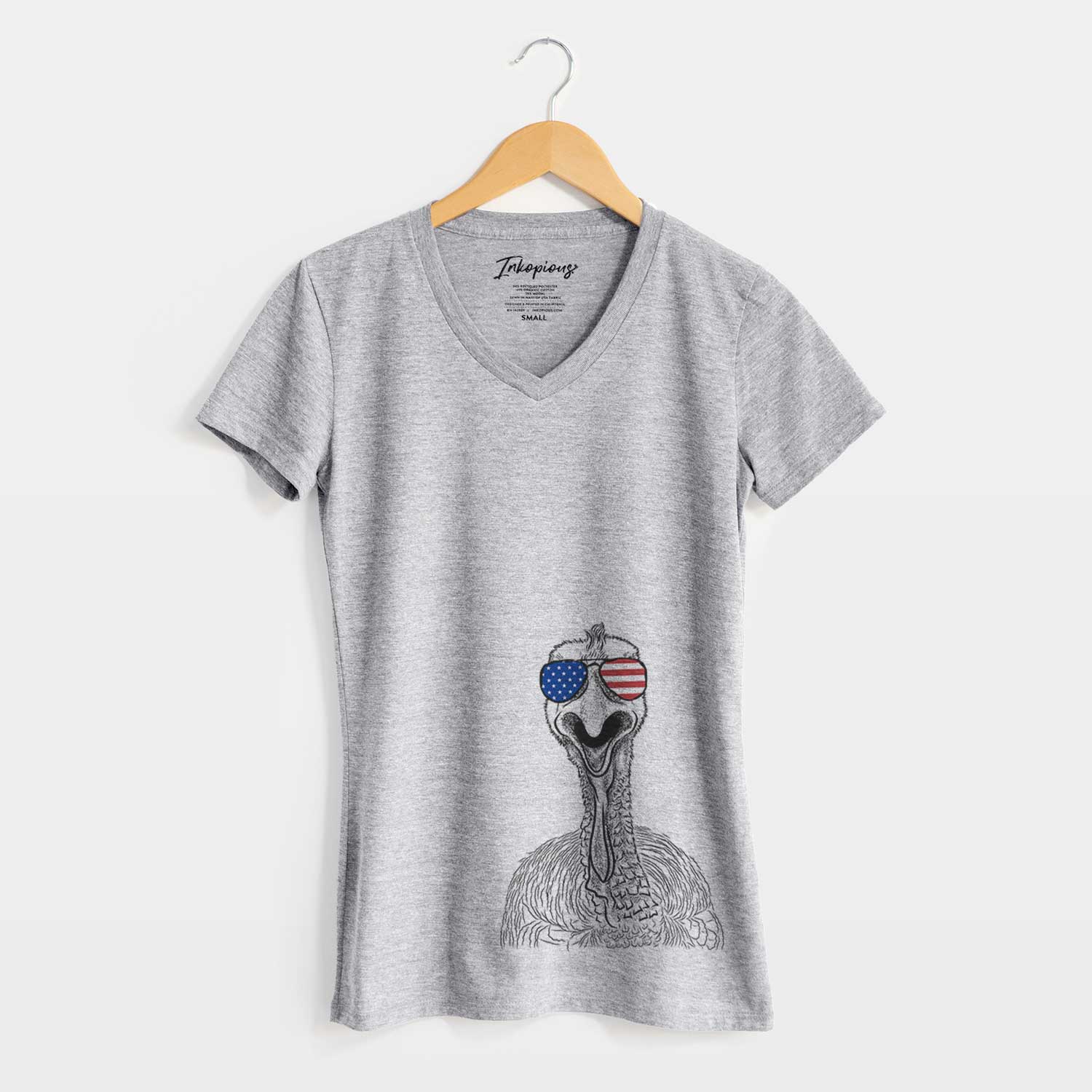 USA Gobble the Turkey - Women's Perfect V-neck Shirt