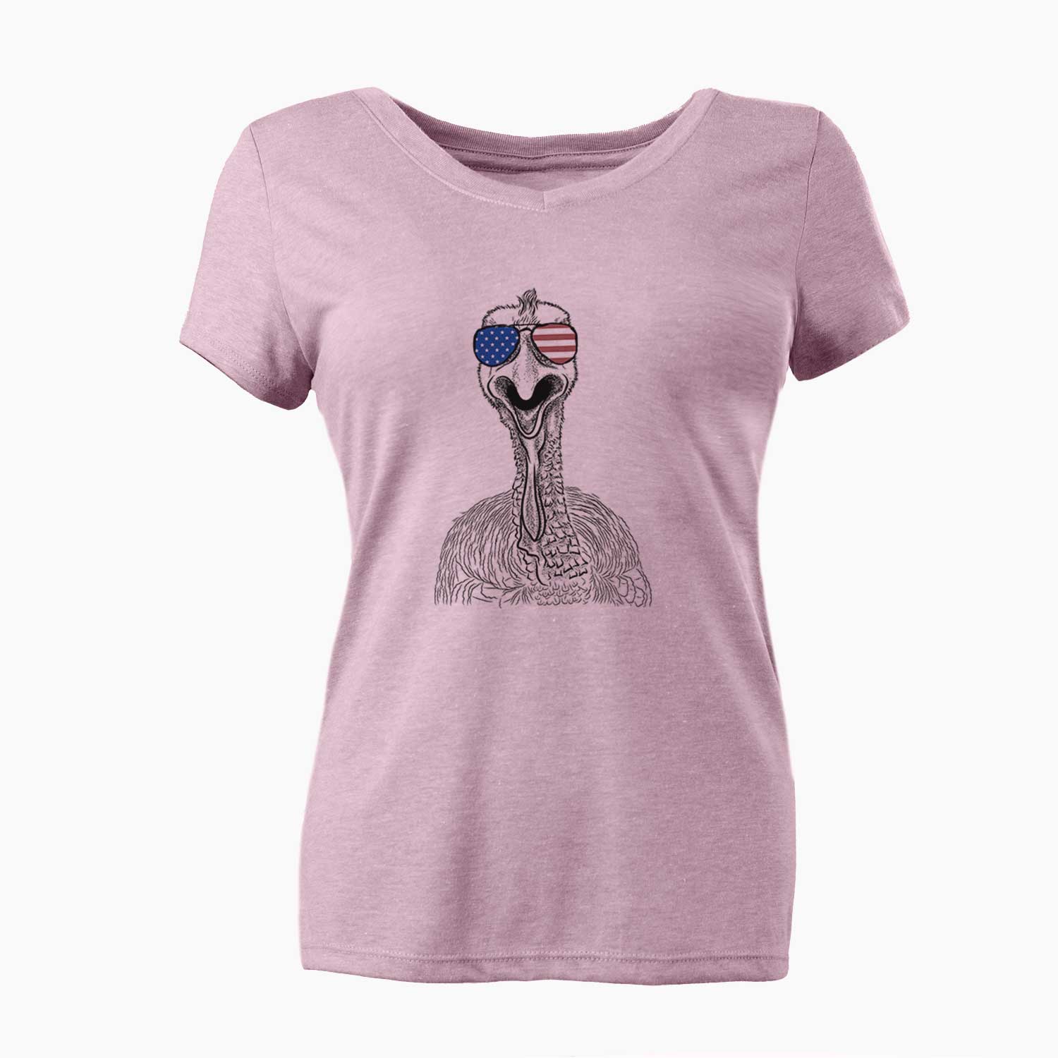 USA Gobble the Turkey - Women's Perfect V-neck Shirt