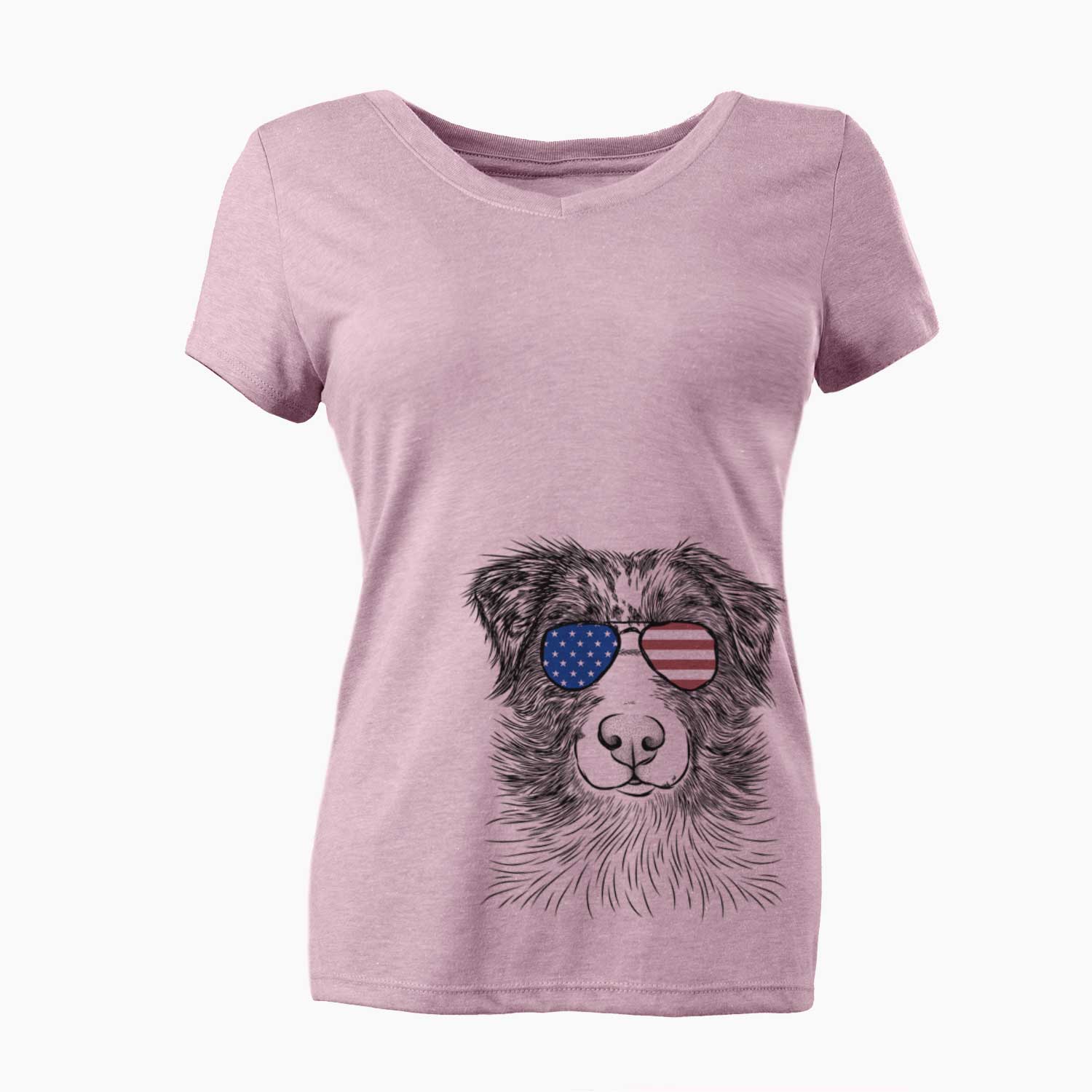 USA Gram the Australian Shepherd - Women's Perfect V-neck Shirt