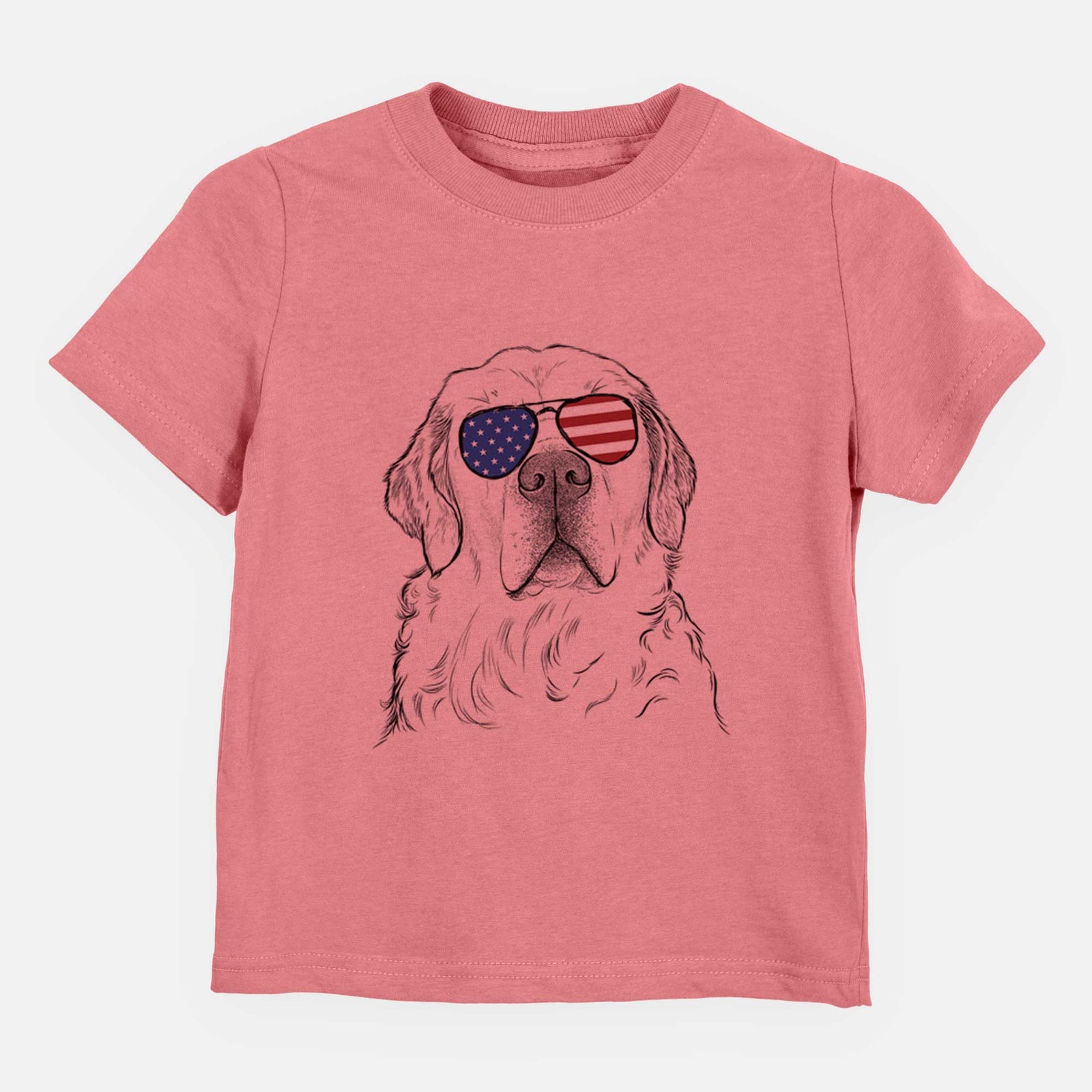 USA Hank the Irish Cream Golden Retriever - Kids/Youth/Toddler Shirt
