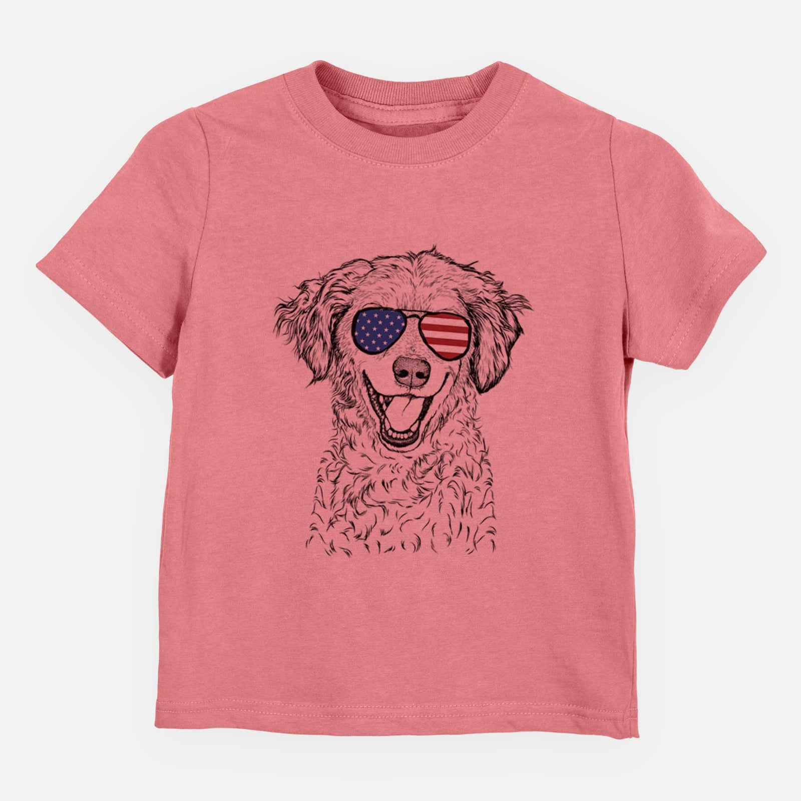 USA Happy Otis the Miniature Goldendoodle - Kids/Youth/Toddler Shirt