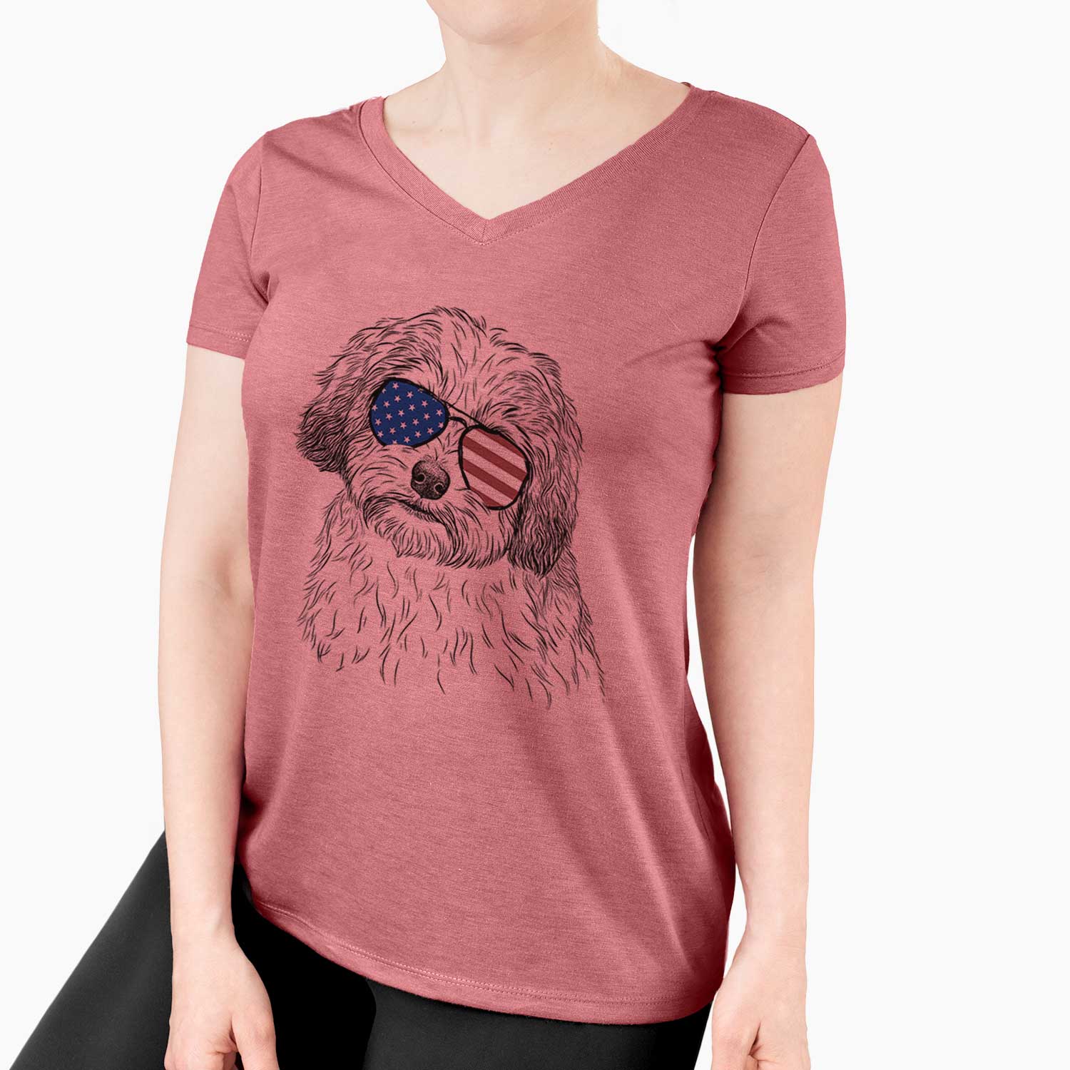 USA Henry the Havanese - Women's Perfect V-neck Shirt