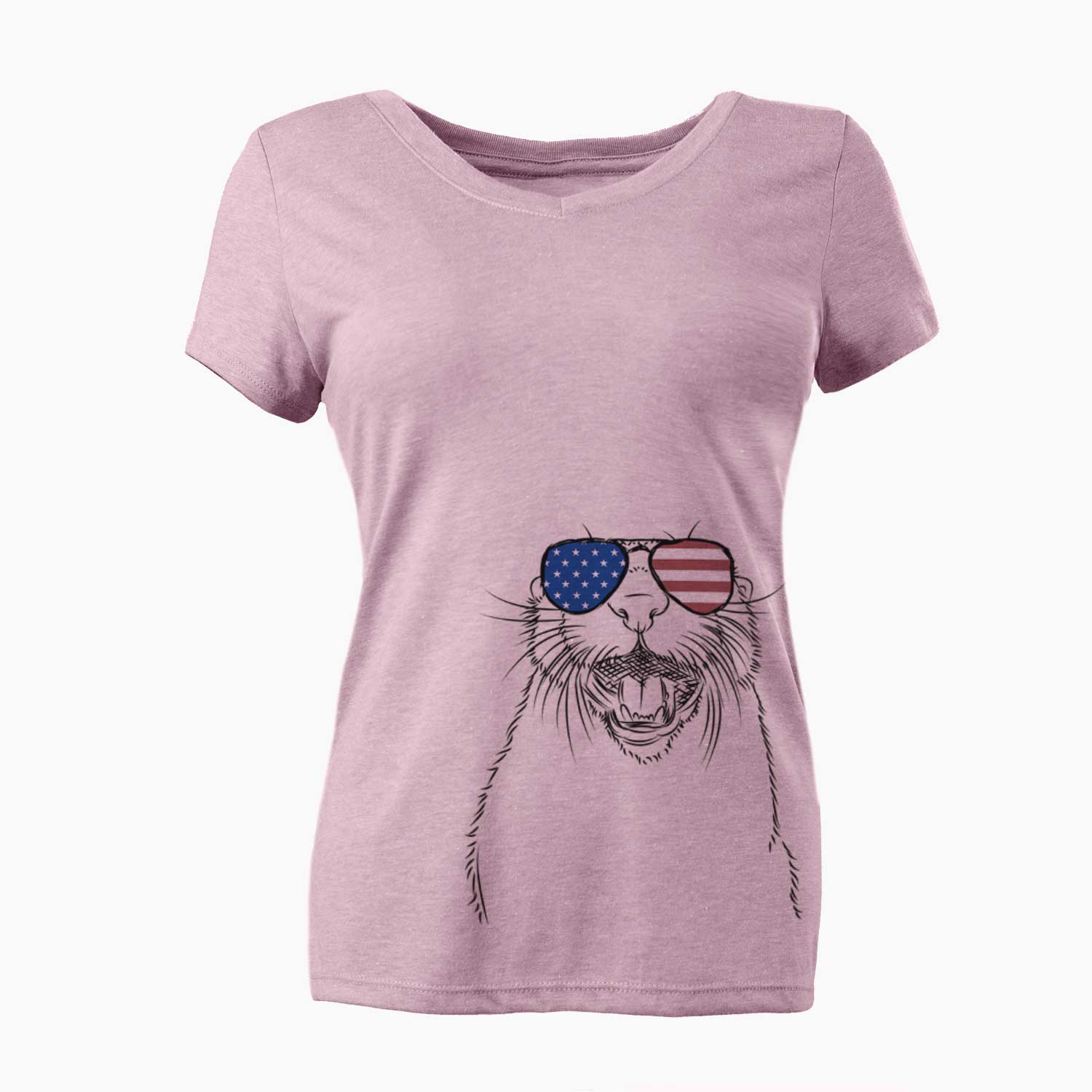 USA Jasper the River Otter - Women's Perfect V-neck Shirt