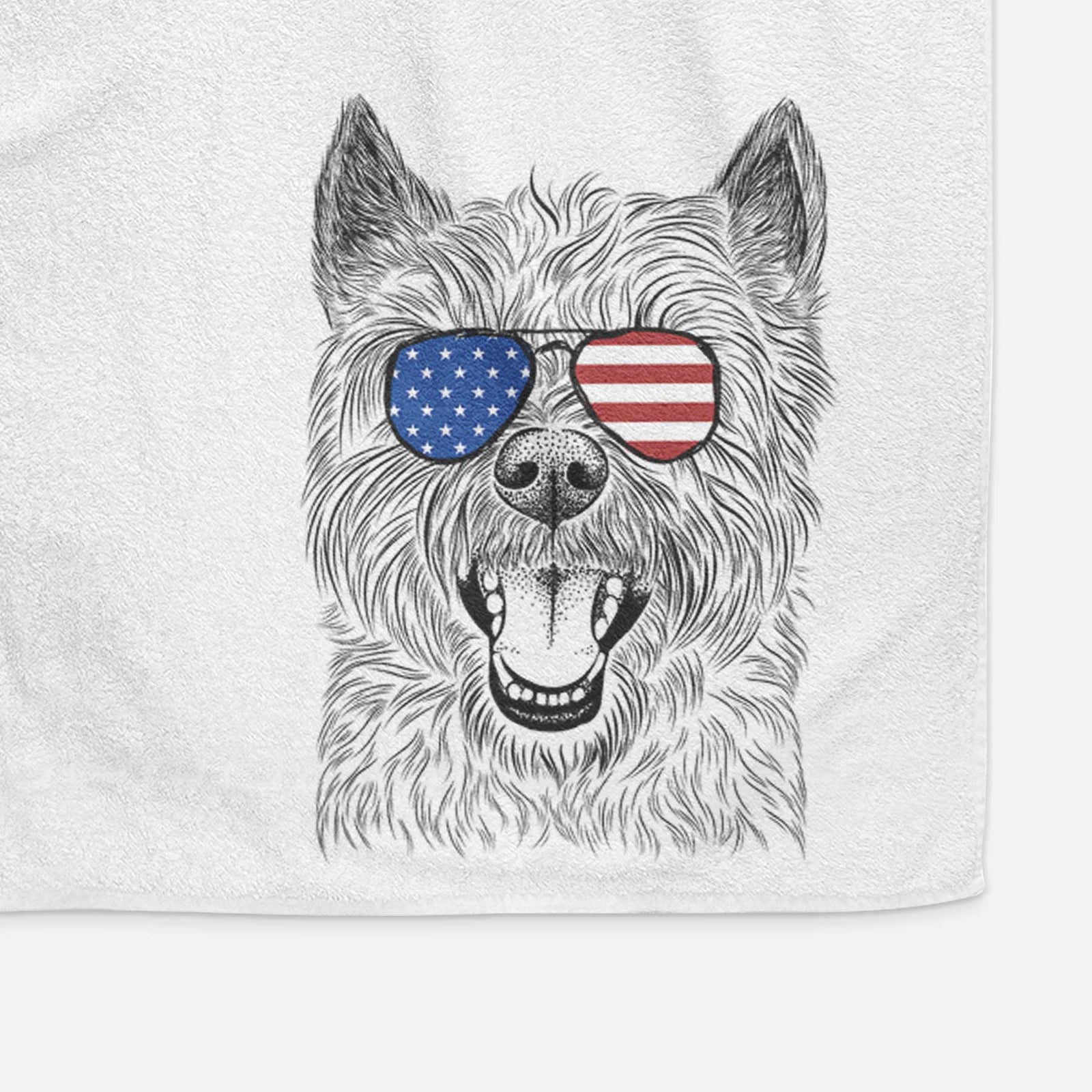 Jeff the Cairn Terrier Decorative Hand Towel