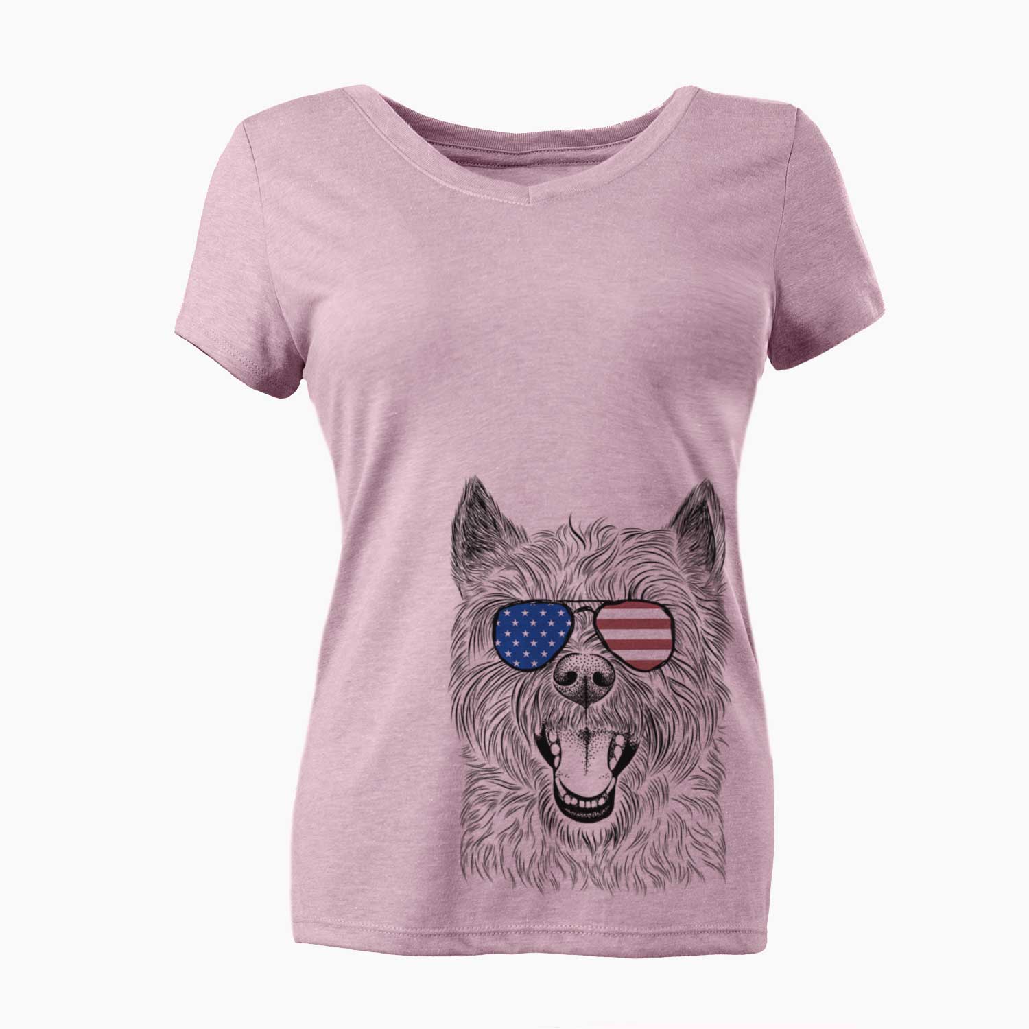 USA Jeff the Cairn Terrier - Women's Perfect V-neck Shirt