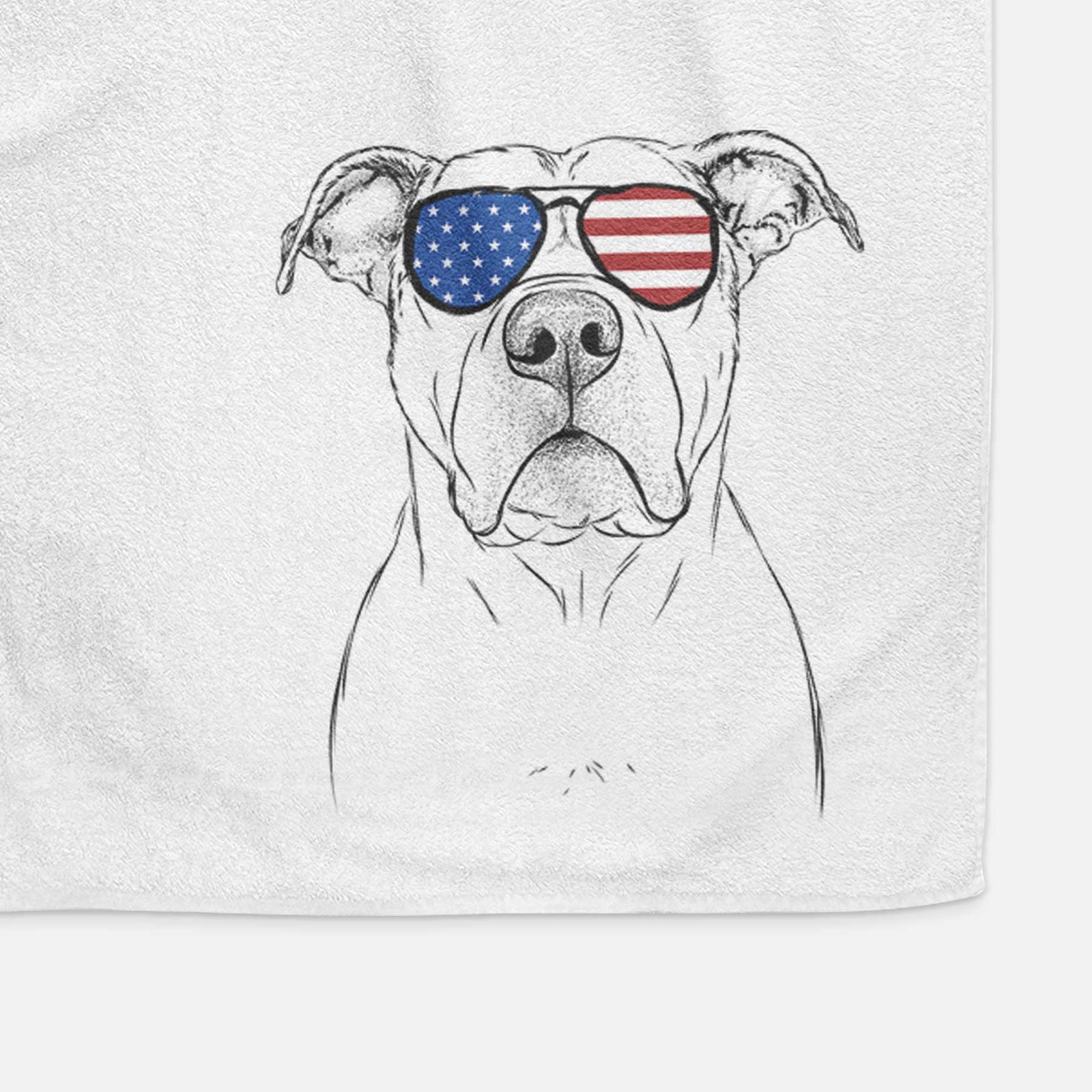 KiaOra the Pitbull Mix Decorative Hand Towel