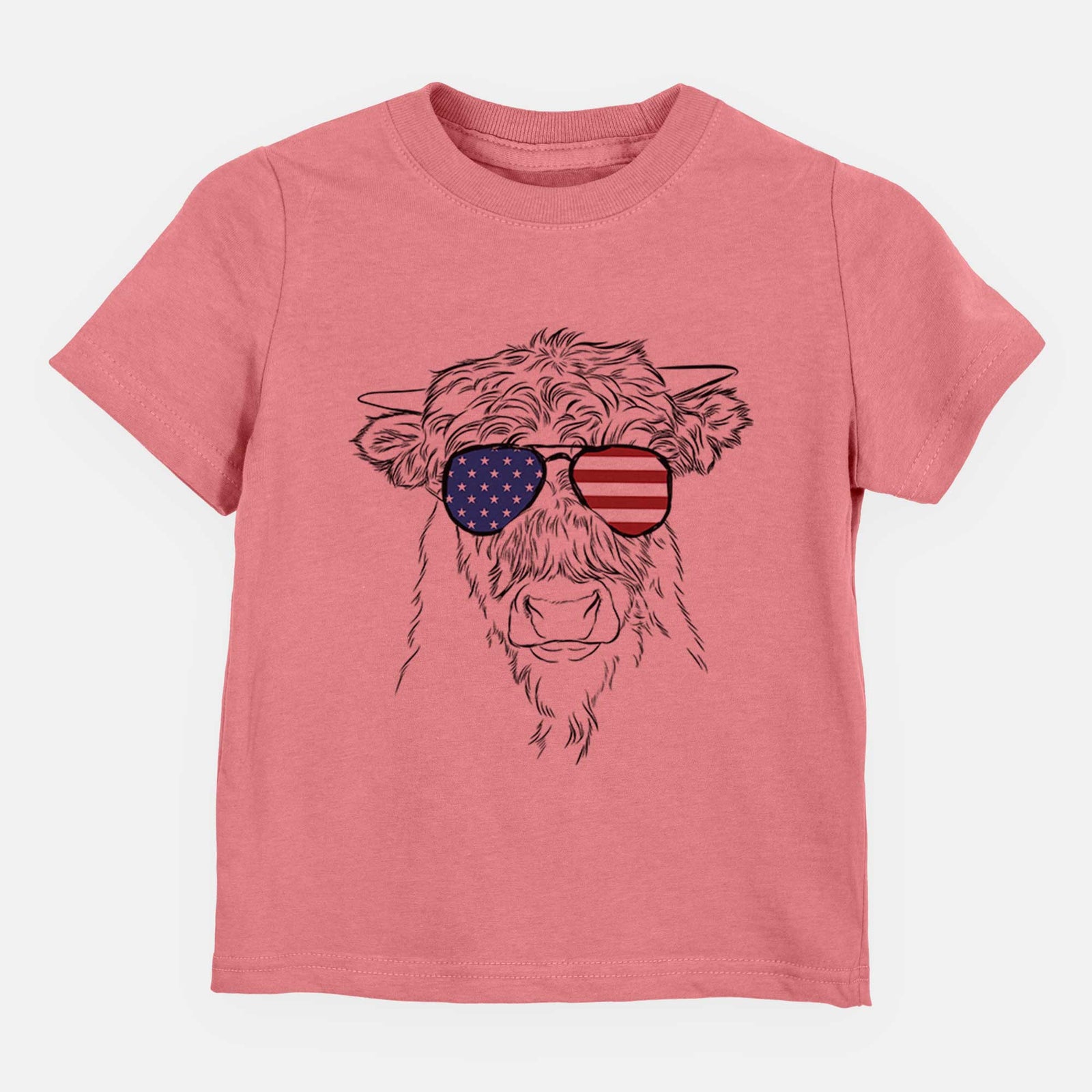 USA Mack the Scottish Highland Cow - Kids/Youth/Toddler Shirt