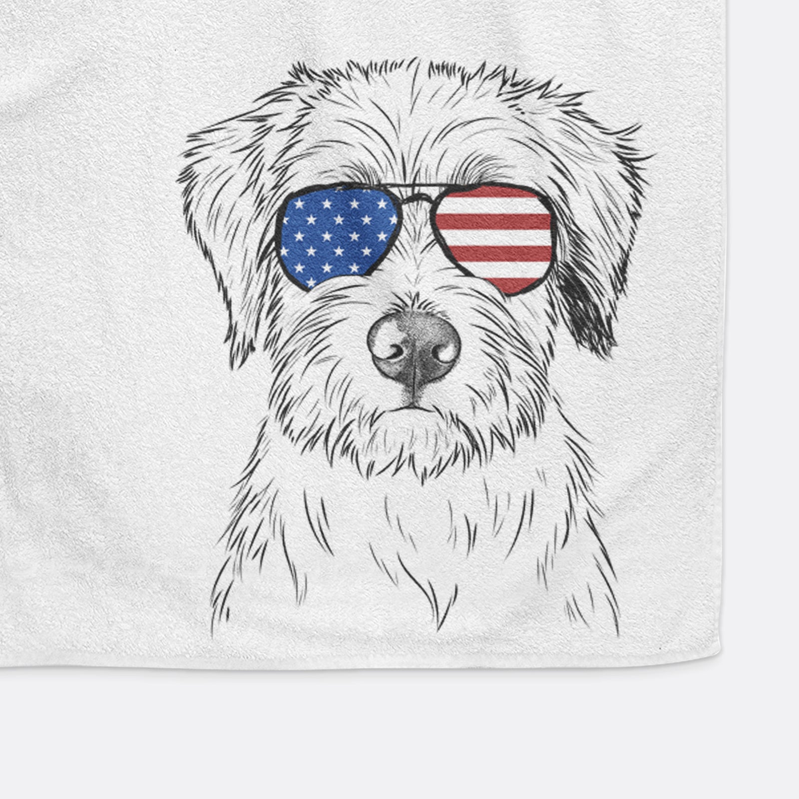 Marek the Bernedoodle Decorative Hand Towel