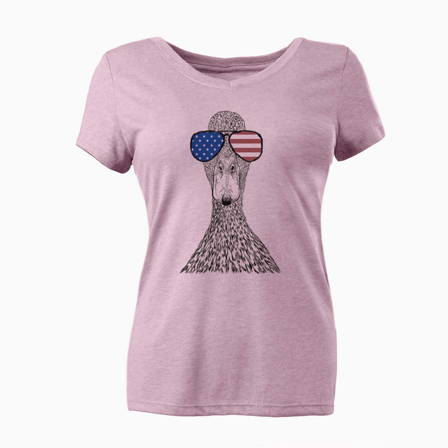 USA Marge the Mallard Duck - Women's Perfect V-neck Shirt