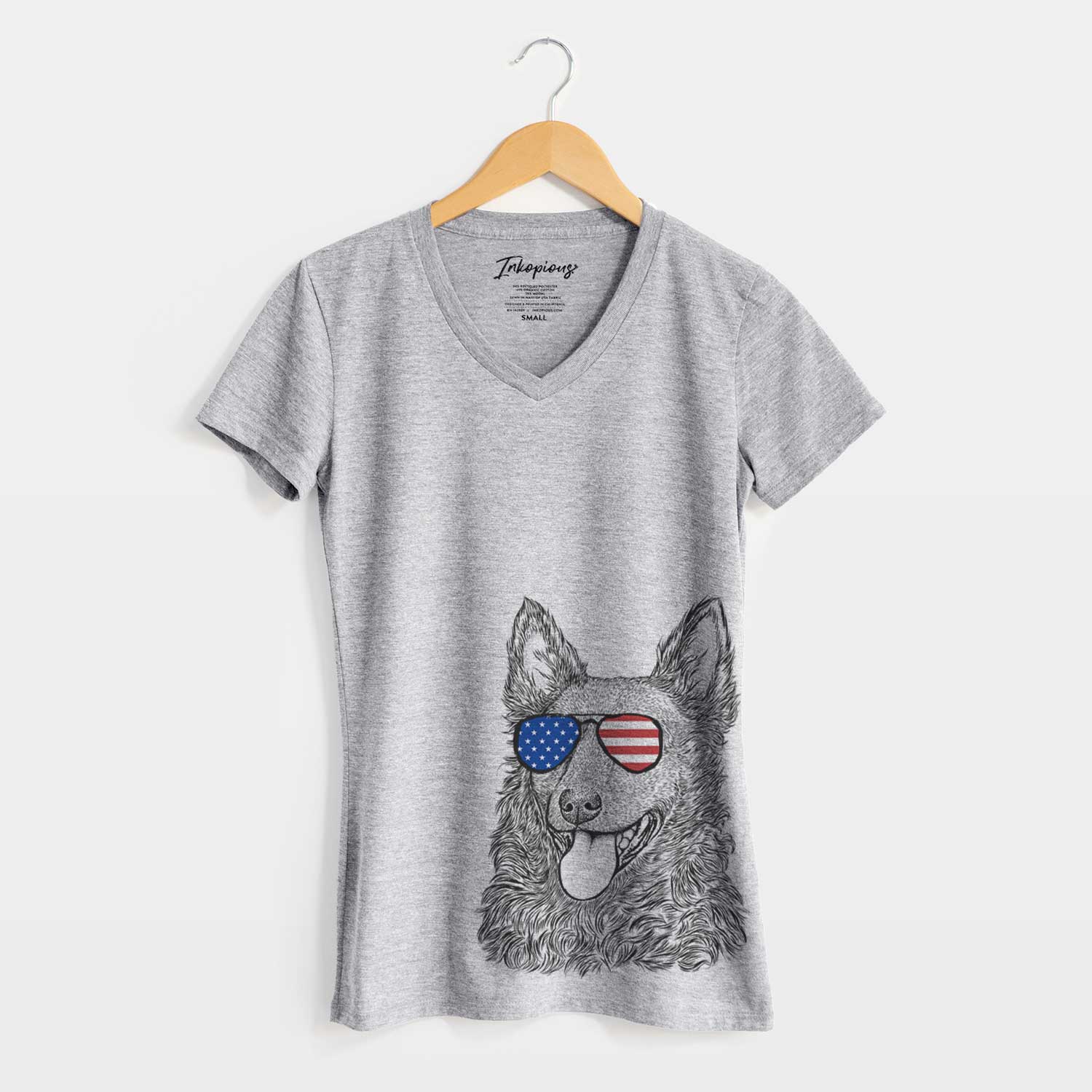 USA Maximo the Mudi - Women's Perfect V-neck Shirt