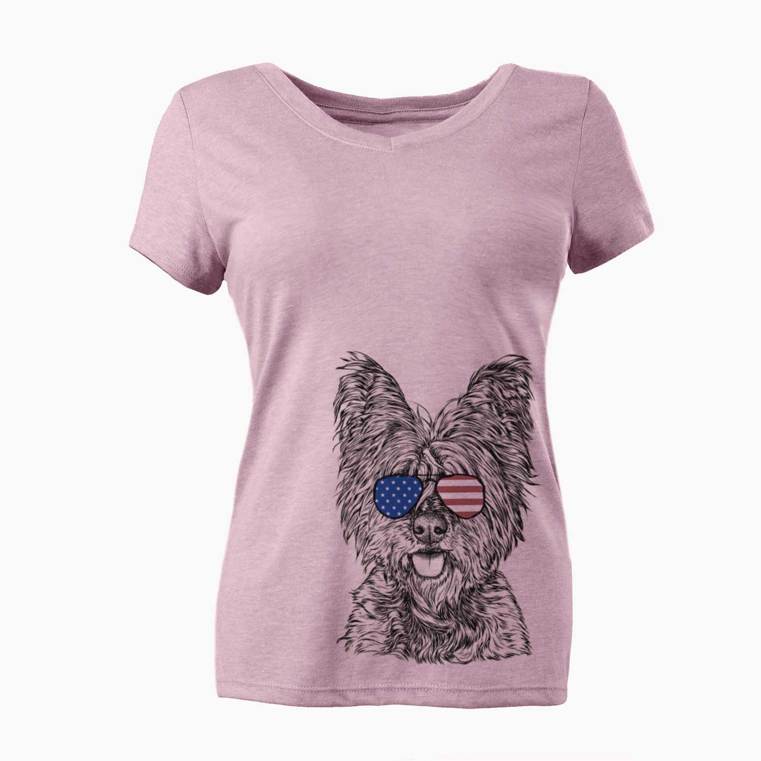 USA McDuff the Cairn Terrier - Women's Perfect V-neck Shirt