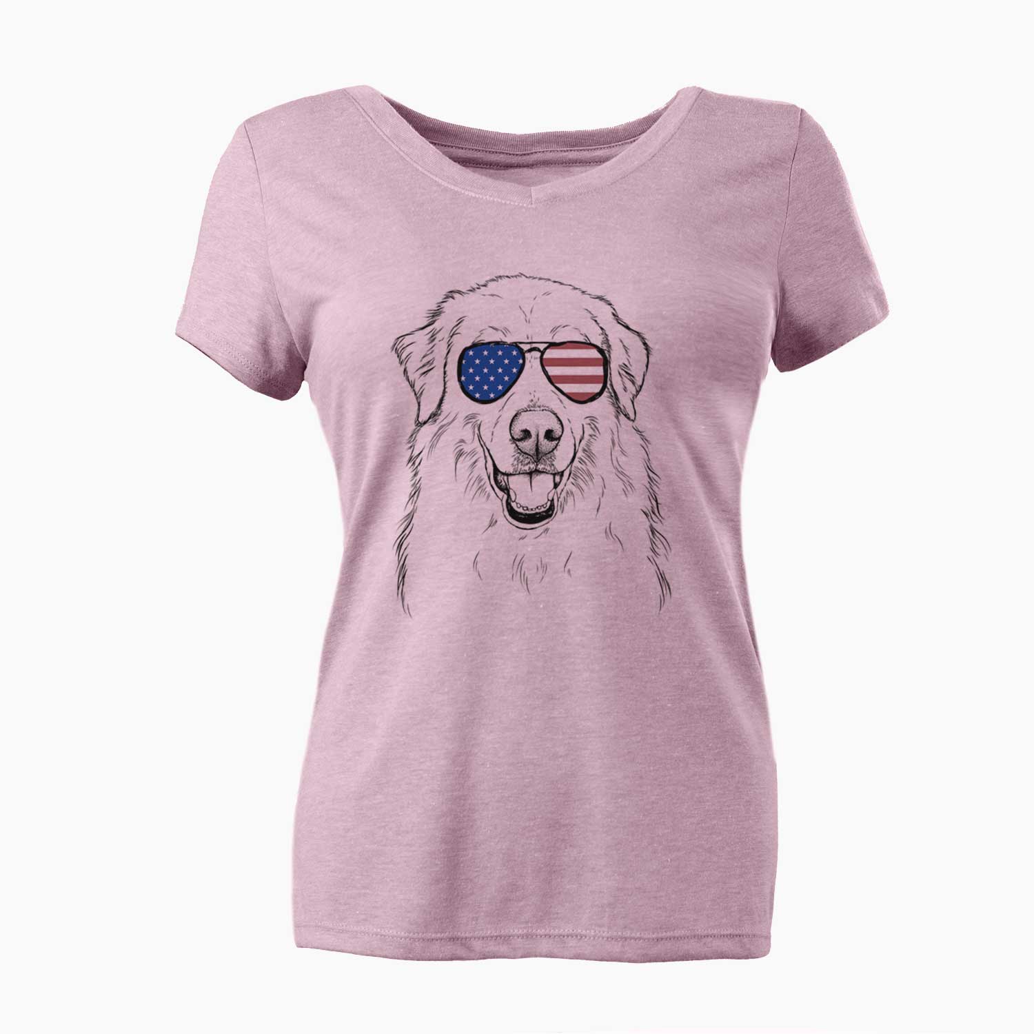 USA Meg the Great Pyrenees - Women's Perfect V-neck Shirt