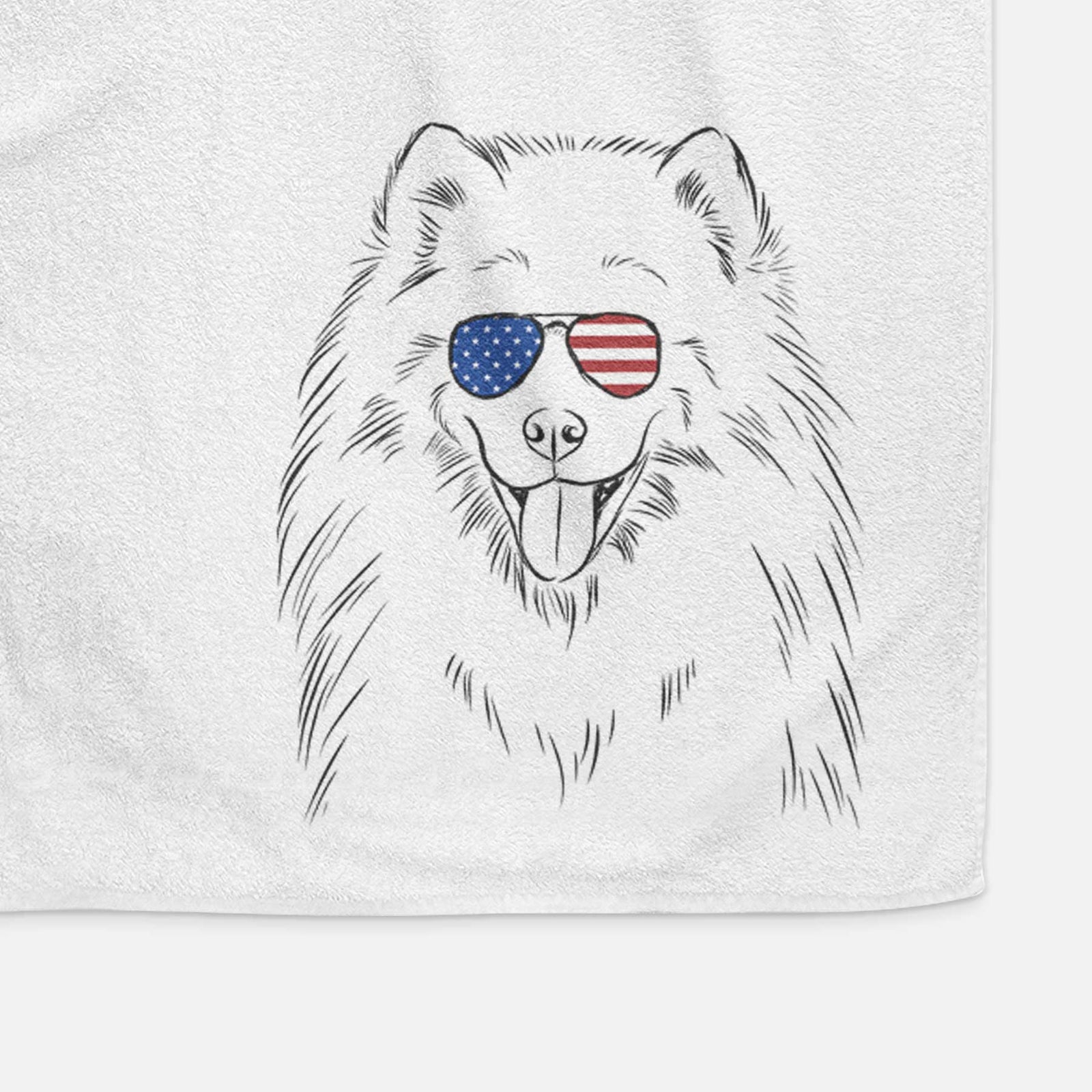 Mikko the Samoyed Decorative Hand Towel