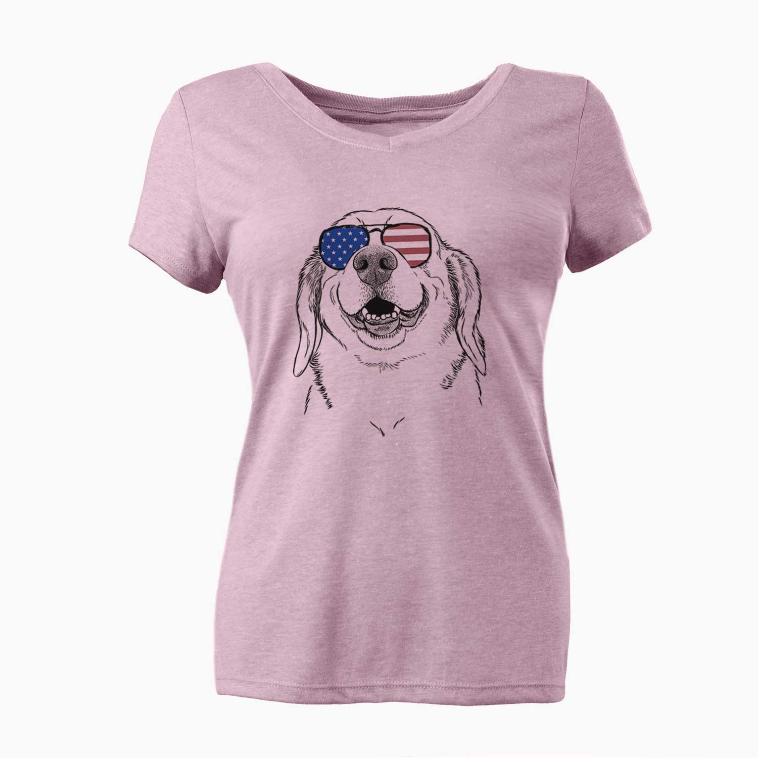 USA Minnie the Corgle - Women's Perfect V-neck Shirt