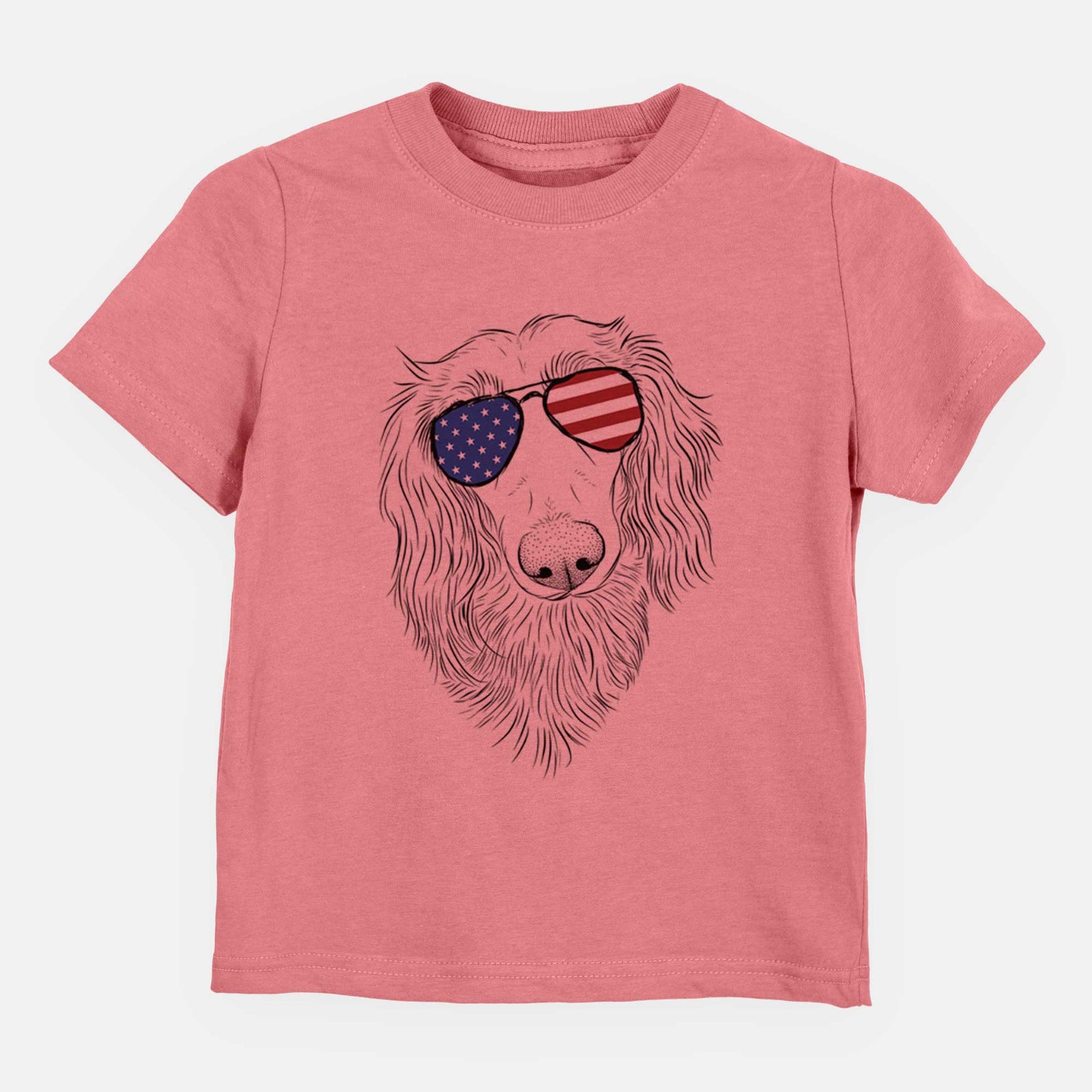 USA Mr. Rusty the Long Haired Dachshund - Kids/Youth/Toddler Shirt
