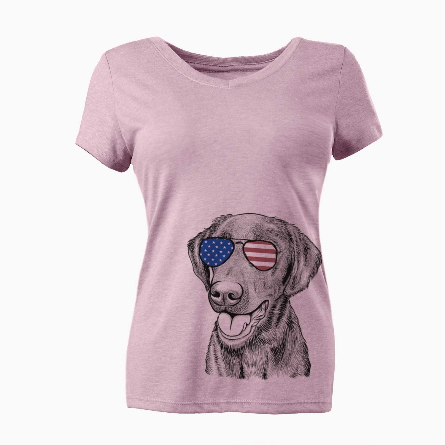 USA Onyx the Labrador Retriever - Women's Perfect V-neck Shirt