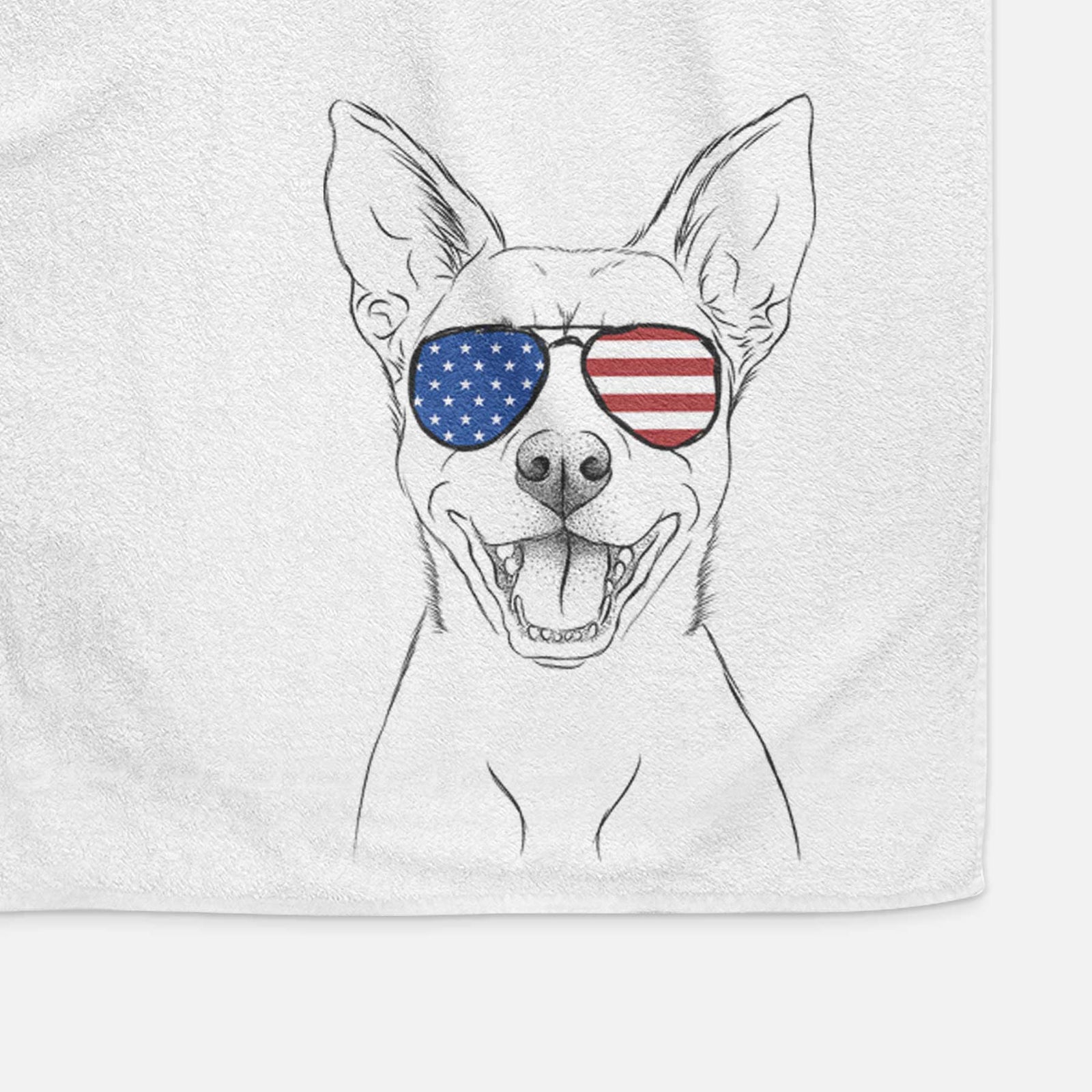 Orange the Carolina Dog Decorative Hand Towel