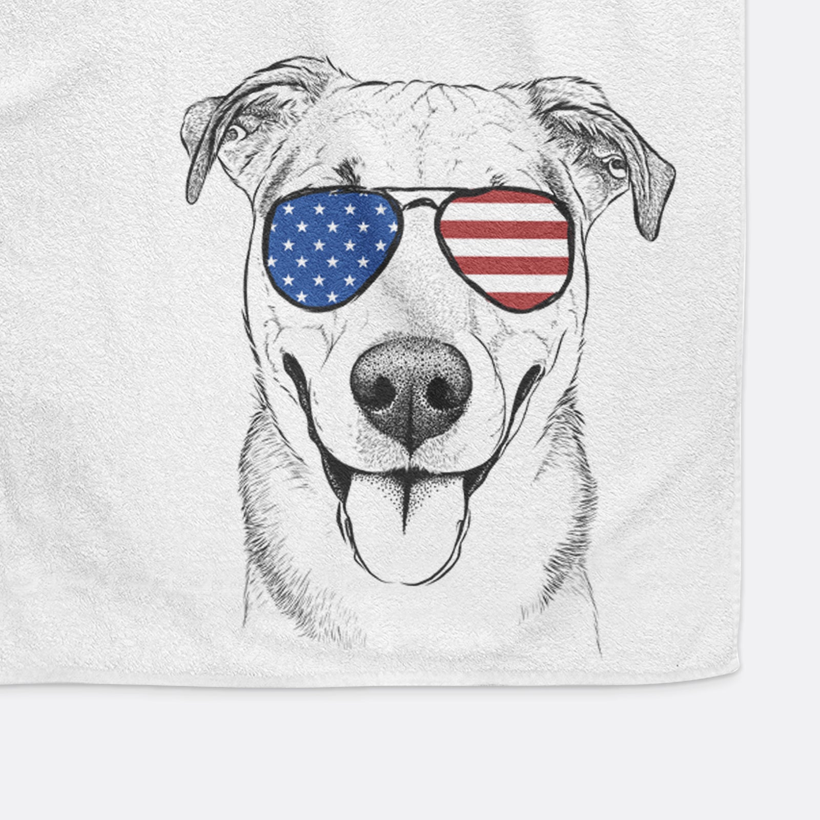 Padre the Pitbull Mix Decorative Hand Towel