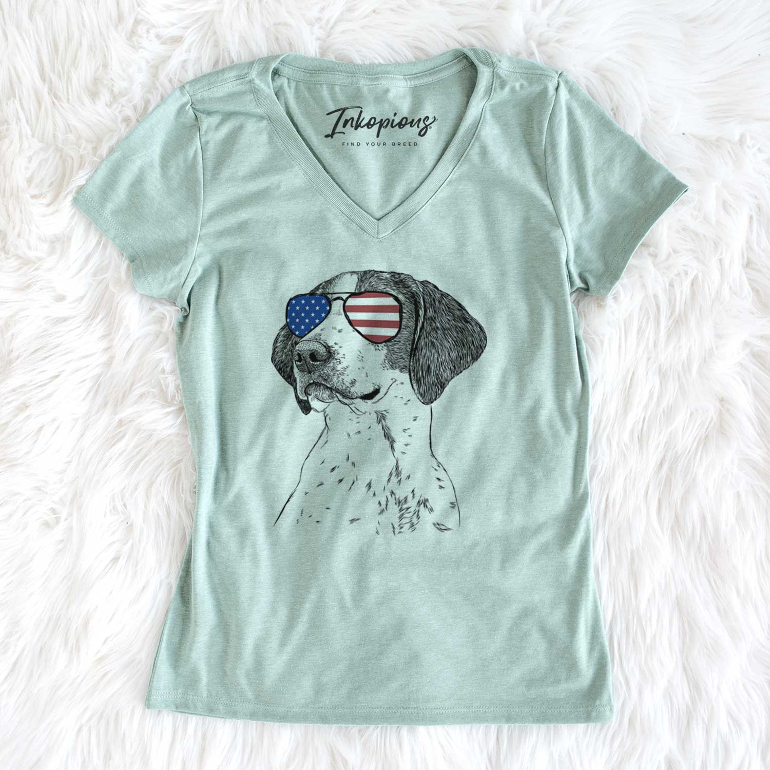 USA Payton the Mixed Breed - Women's Perfect V-neck Shirt