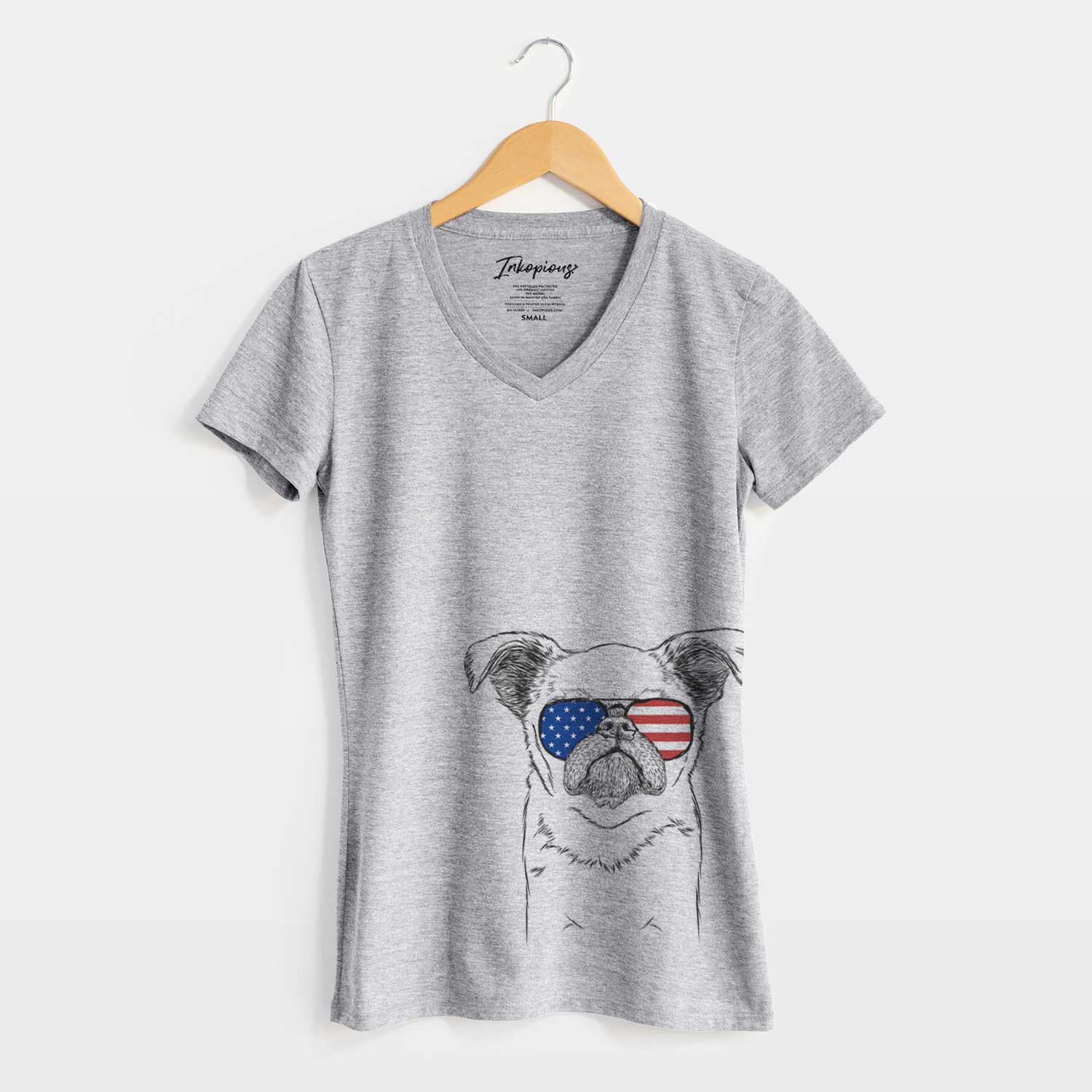 USA Petit Penny the Brussels Griffon - Women's Perfect V-neck Shirt