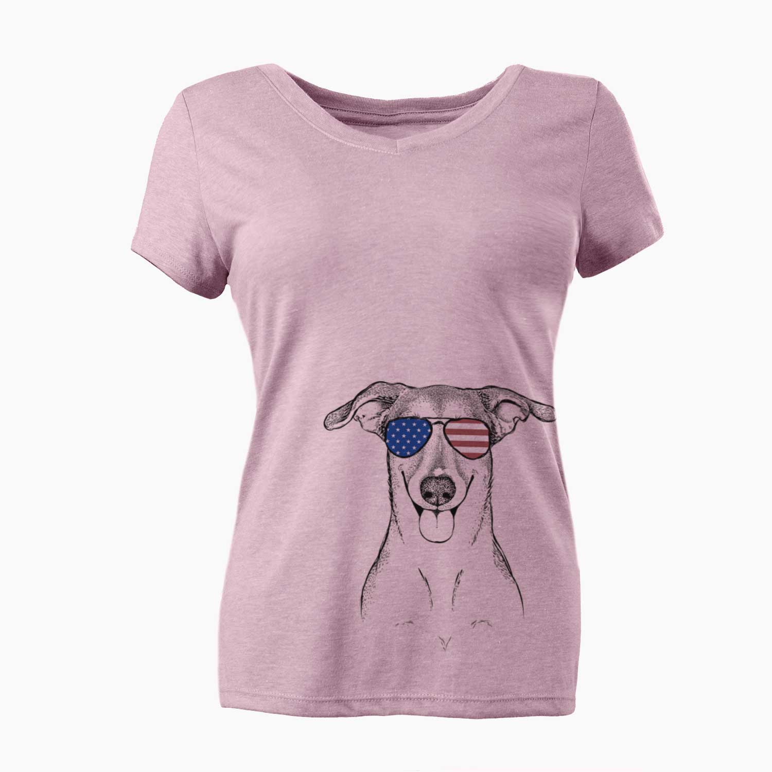 USA Phoebe the Corgi Mix - Women's Perfect V-neck Shirt