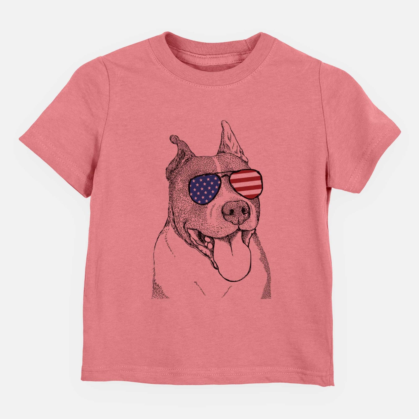 USA Piggy the American Staffordshire Terrier - Kids/Youth/Toddler Shirt