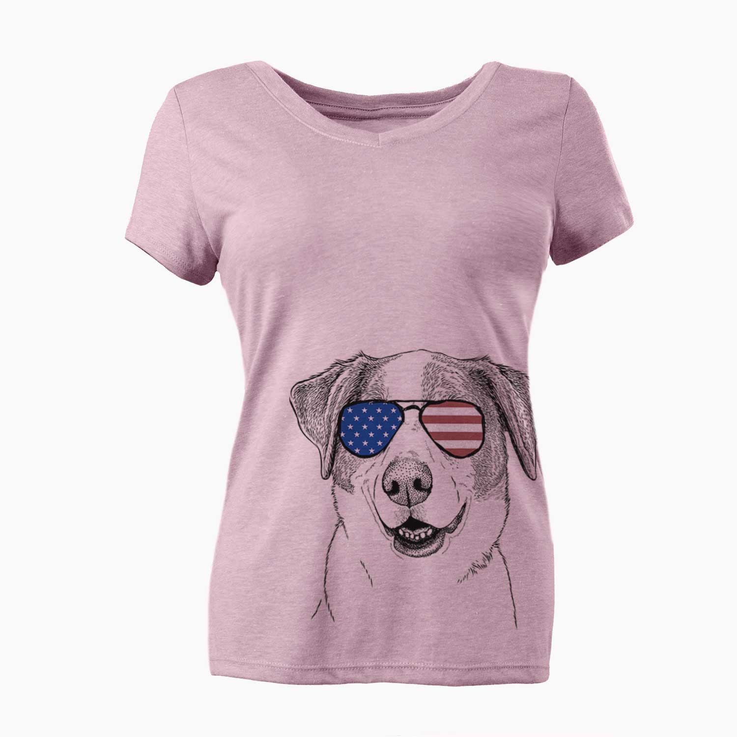 USA Piper Pilot the Hound Mix - Women's Perfect V-neck Shirt