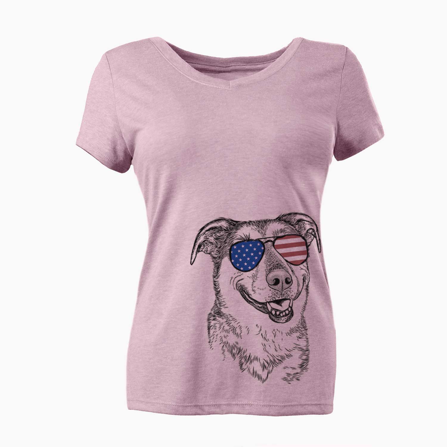 USA Pippin the Shepherd Mix - Women's Perfect V-neck Shirt