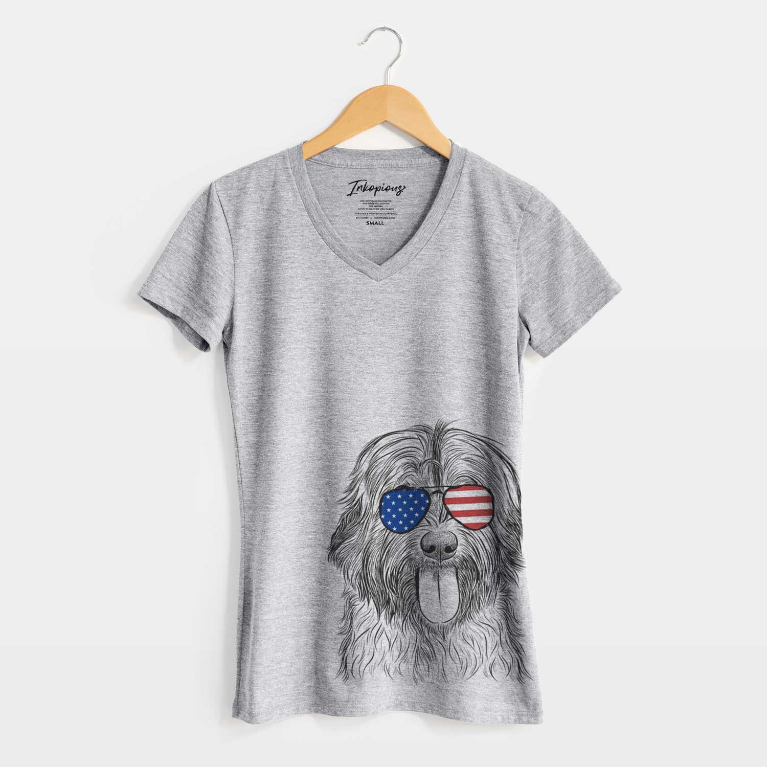 USA Puig the Catalan Sheepdog - Women's Perfect V-neck Shirt