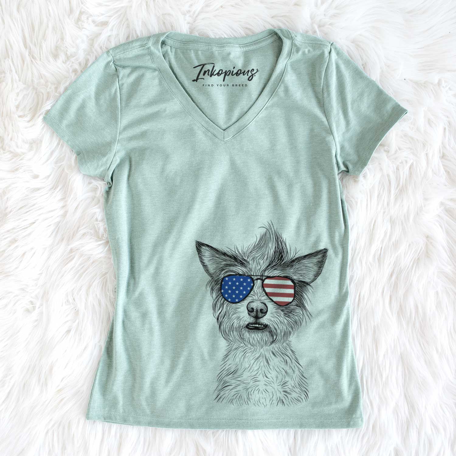 USA Quigley the Mixed Breed - Women's Perfect V-neck Shirt