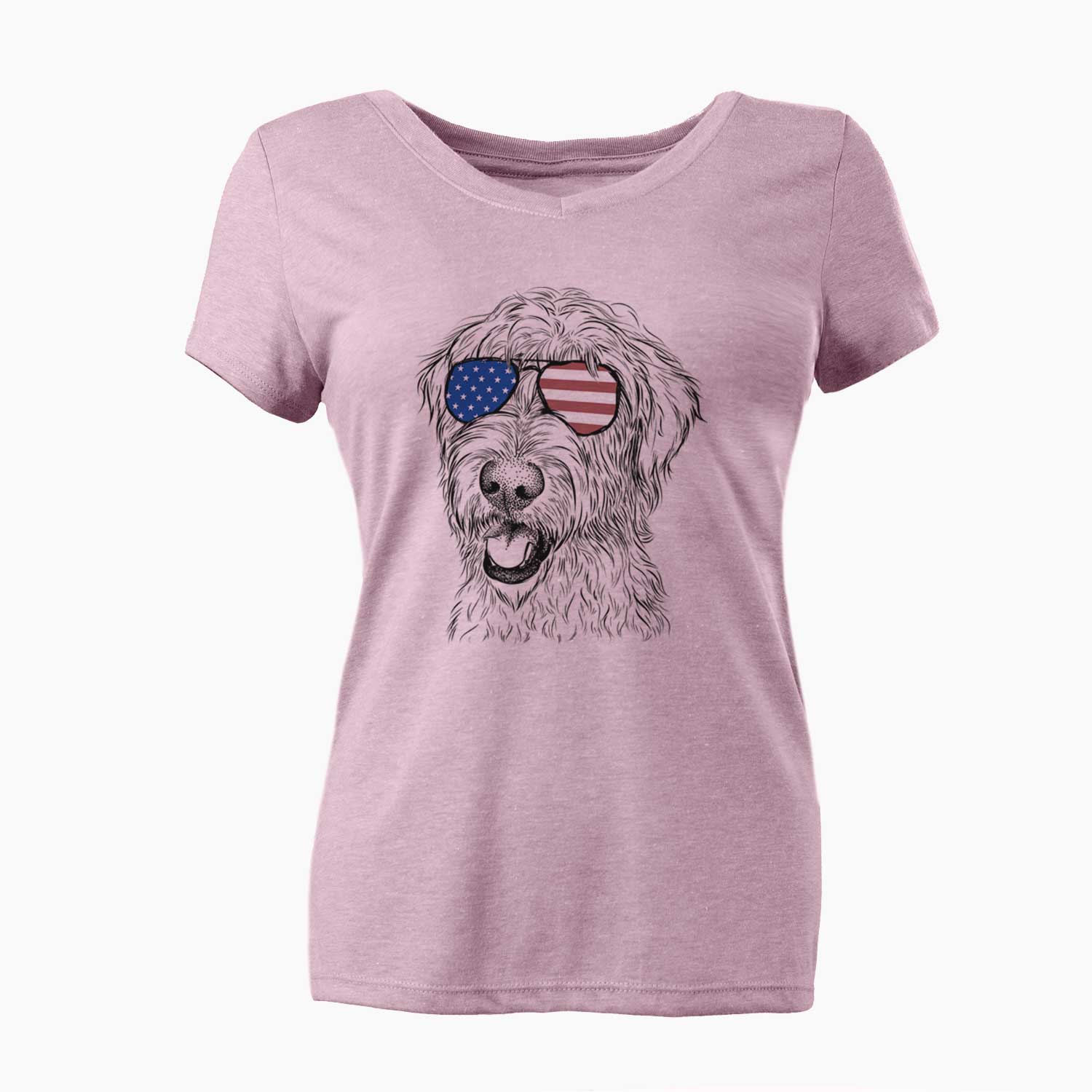 USA Ragnar the Irish Wolfhound - Women's Perfect V-neck Shirt