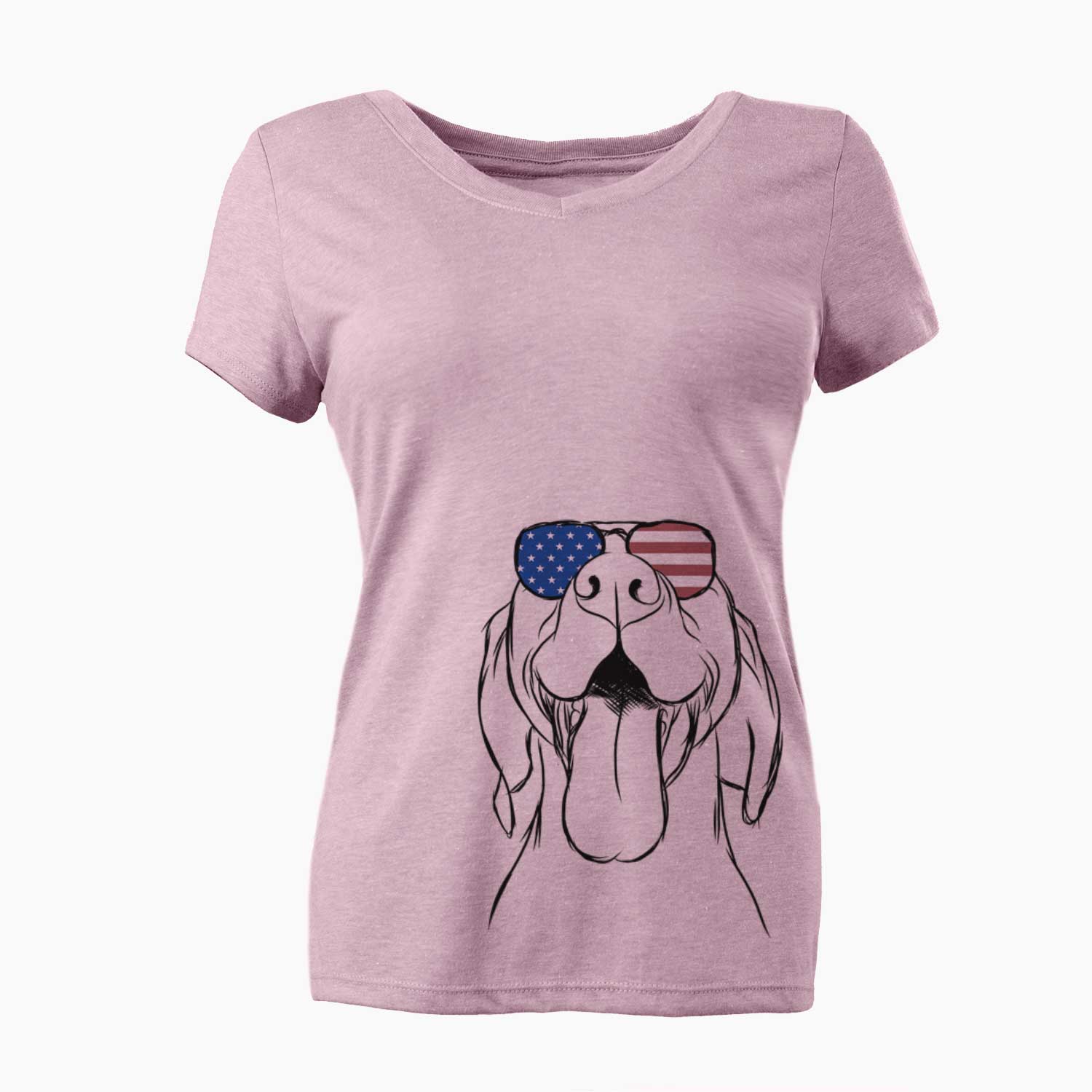 USA Rhys the Vizsla - Women's Perfect V-neck Shirt