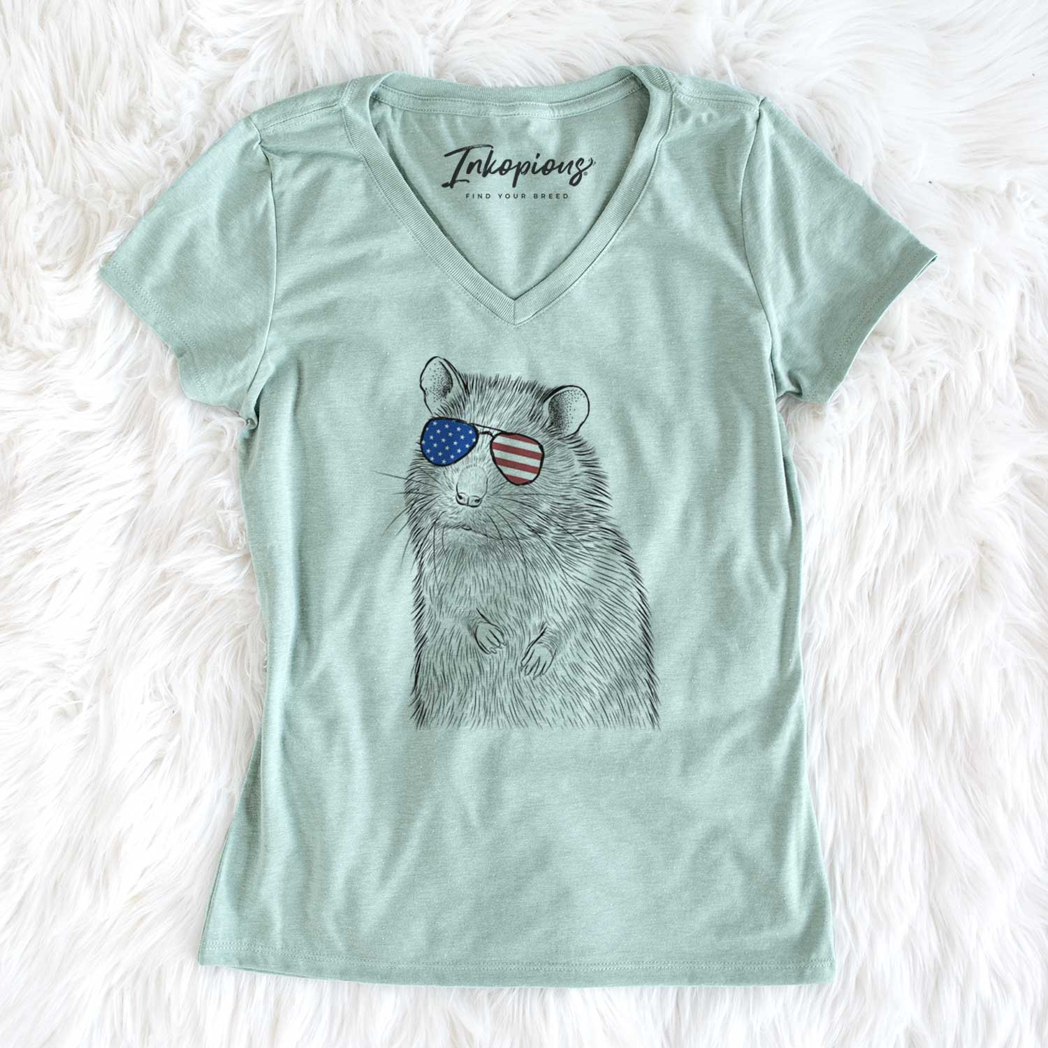 USA Rizzo the Rat - Women's Perfect V-neck Shirt