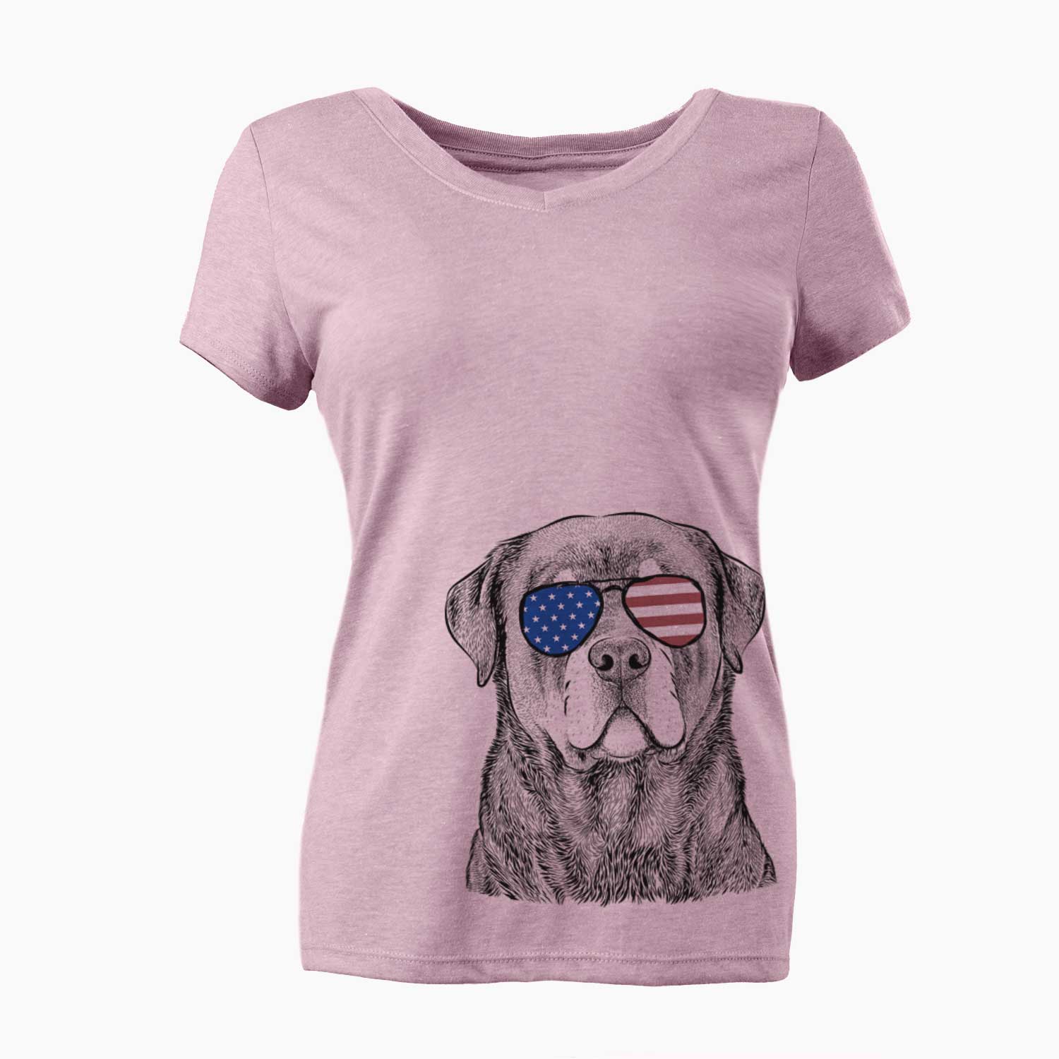 USA Sarge the Rottweiler - Women's Perfect V-neck Shirt