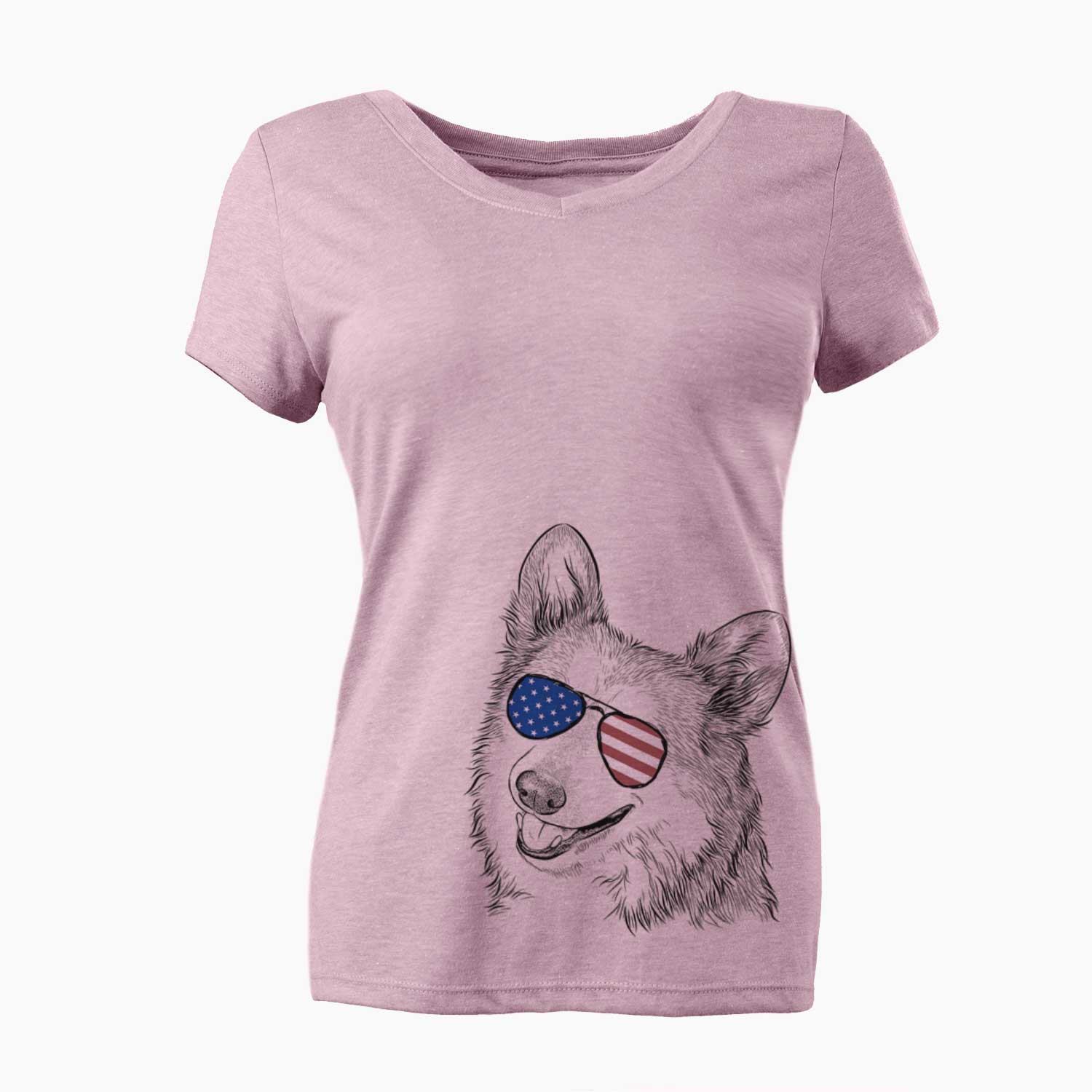USA Scout the Pembroke Welsh Corgi - Women's Perfect V-neck Shirt