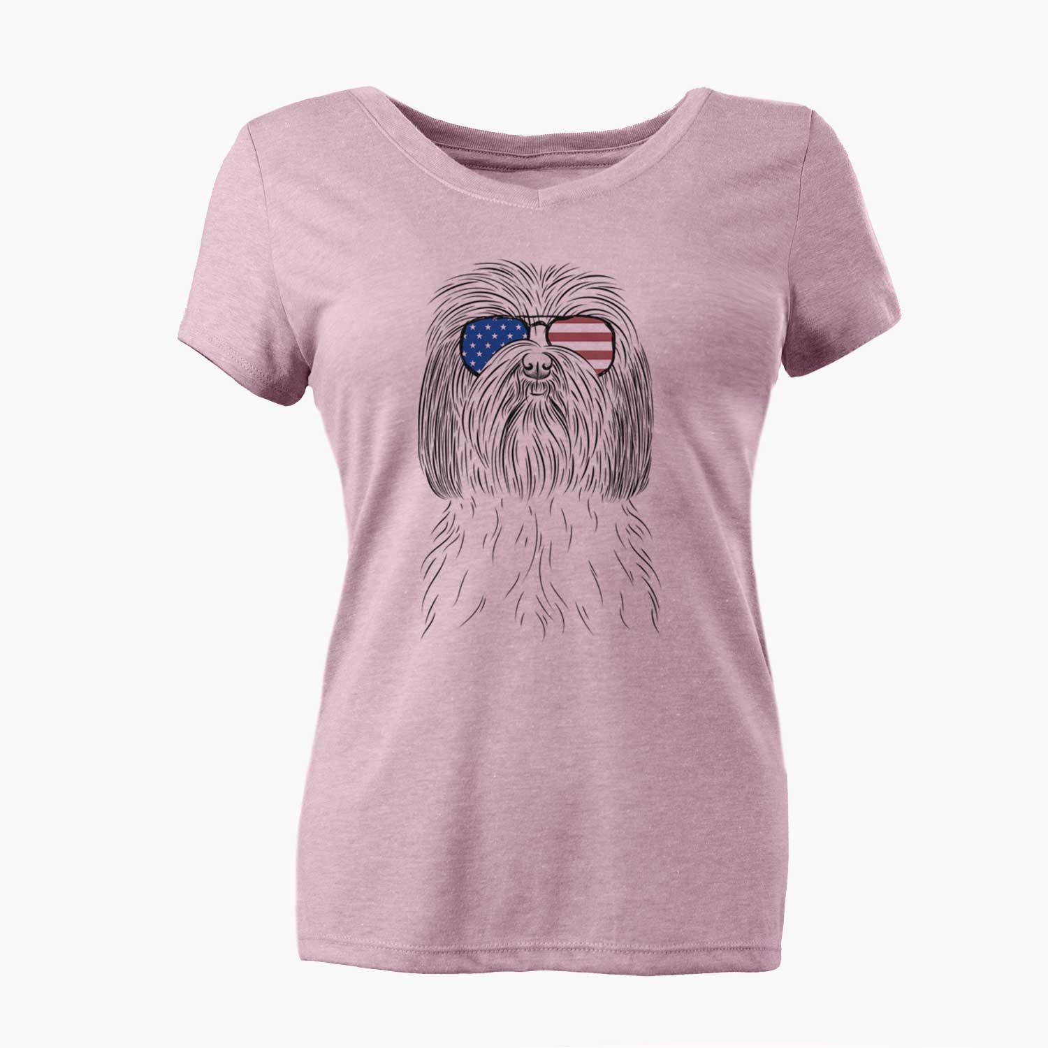 USA Scully the Shih Tzu - Women's Perfect V-neck Shirt