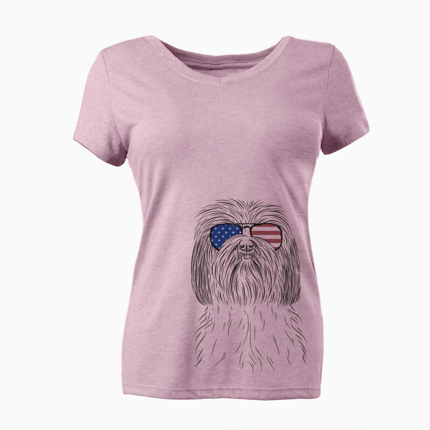 USA Scully the Shih Tzu - Women's Perfect V-neck Shirt