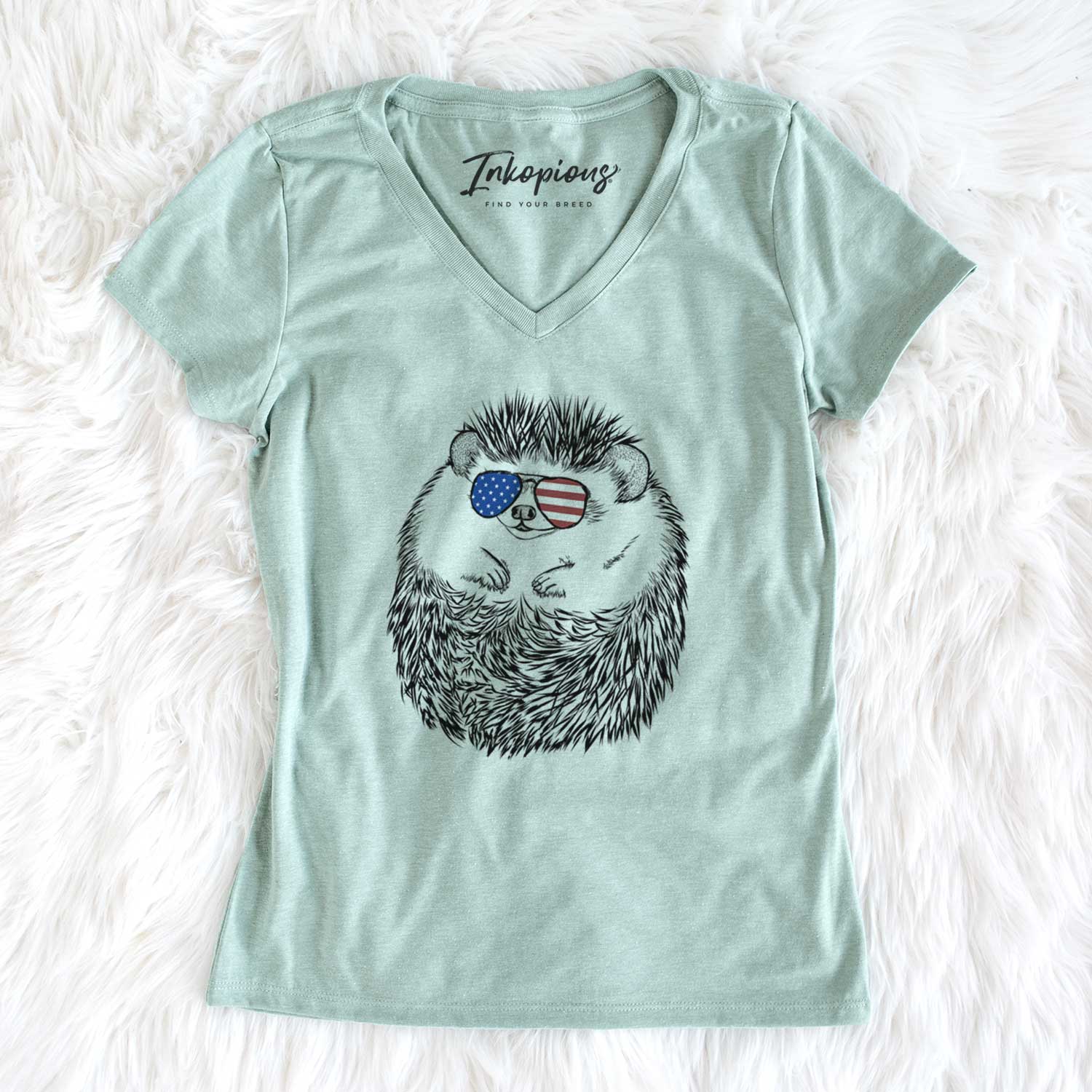 USA Sid the Hedgehog - Women's Perfect V-neck Shirt