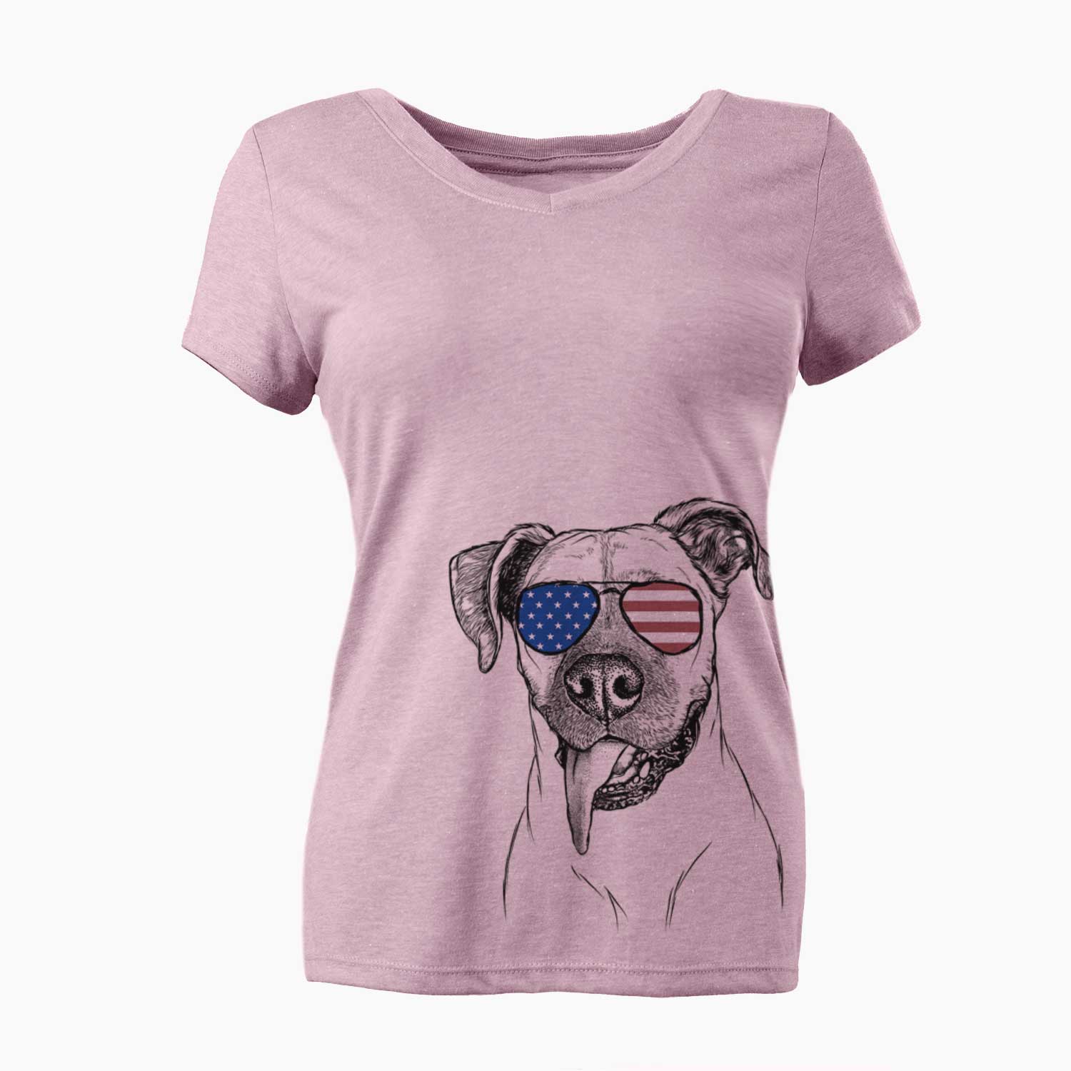 USA Sir Jake the Boxer - Women's Perfect V-neck Shirt
