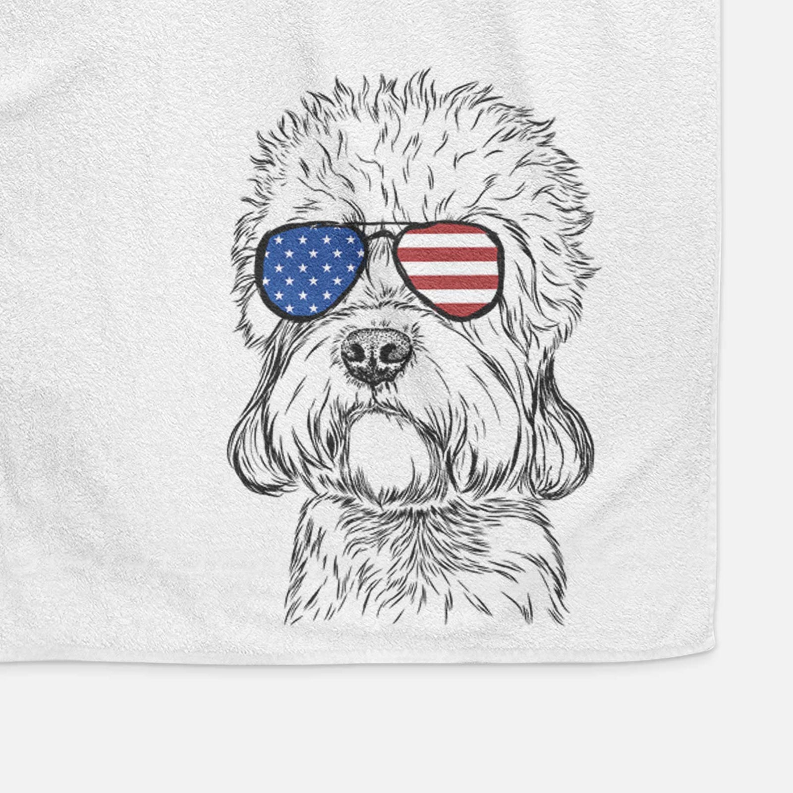 Sir Walter the Dandie Dinmont Terrier Decorative Hand Towel