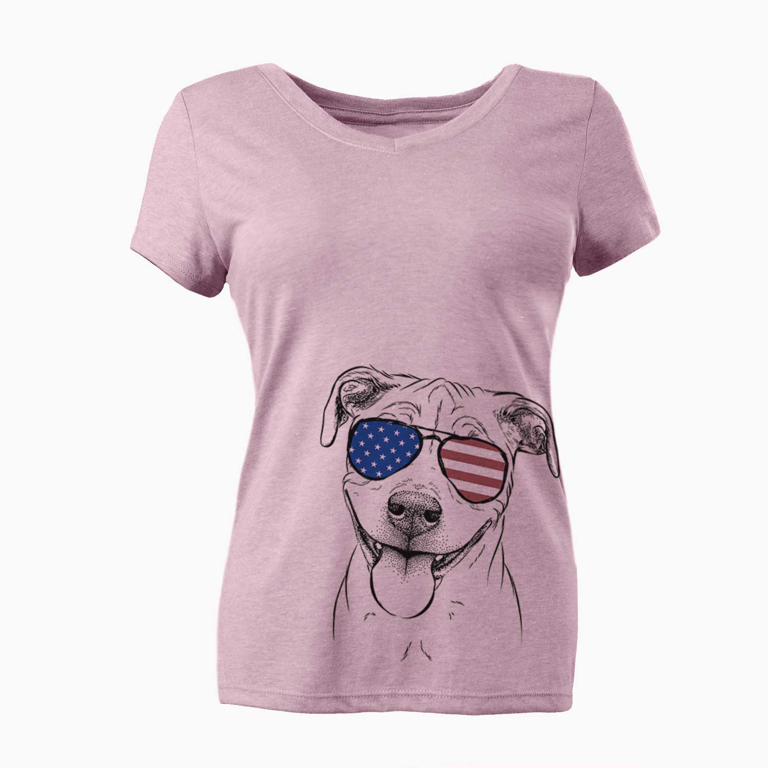 USA Skye the Pitweiler - Women's Perfect V-neck Shirt