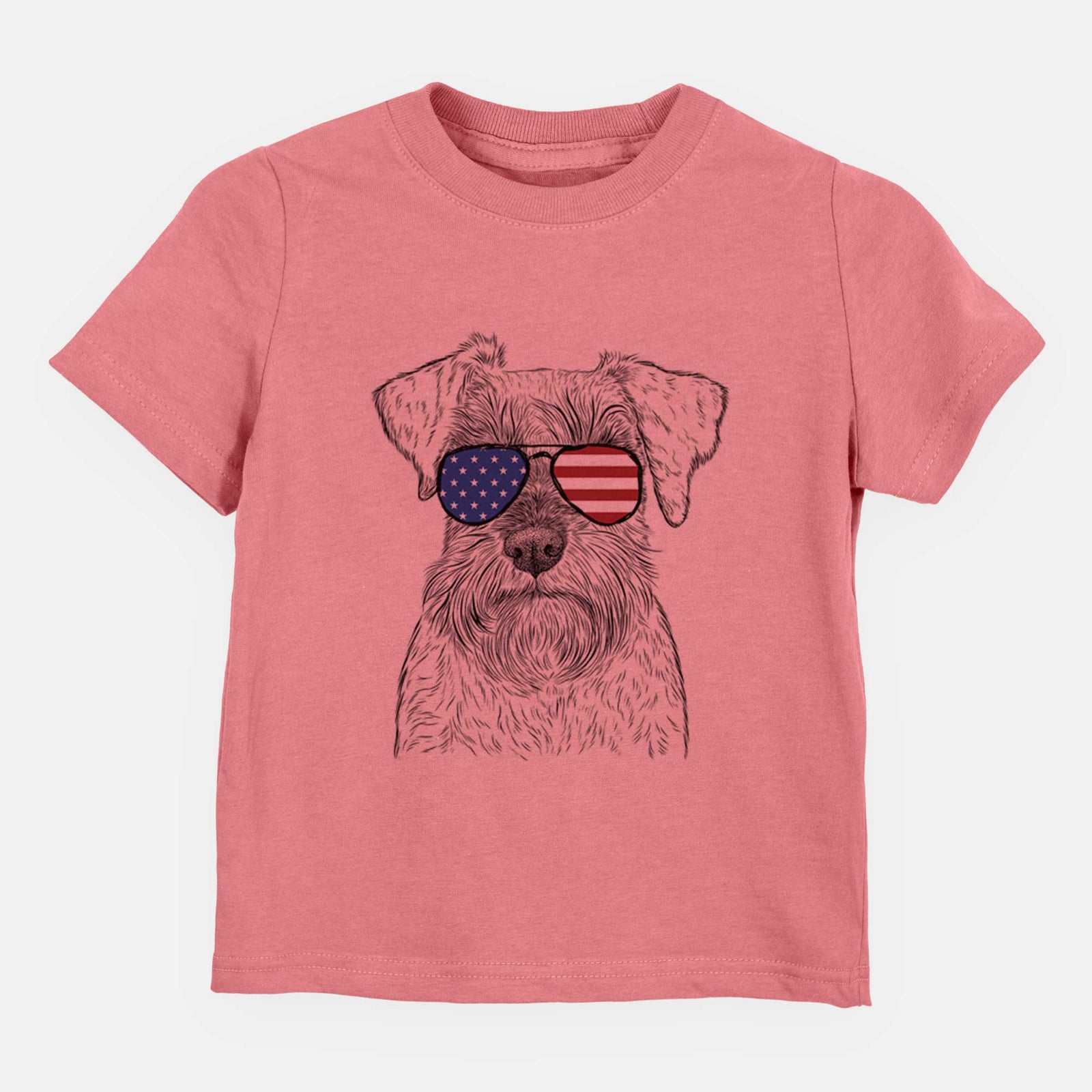 USA Smokey the Miniature Schnauzer - Kids/Youth/Toddler Shirt