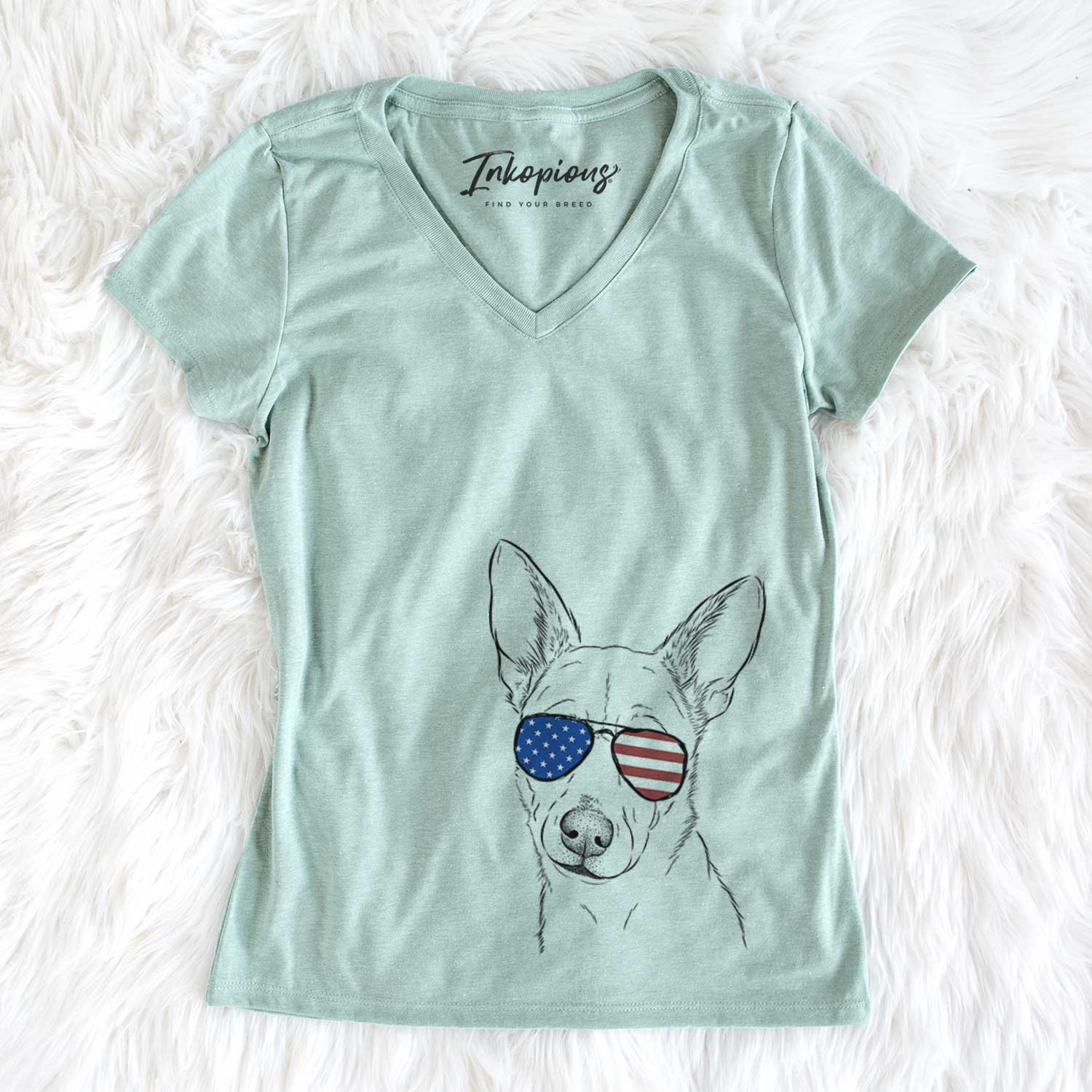 USA Sooner the Huskimo - Women's Perfect V-neck Shirt