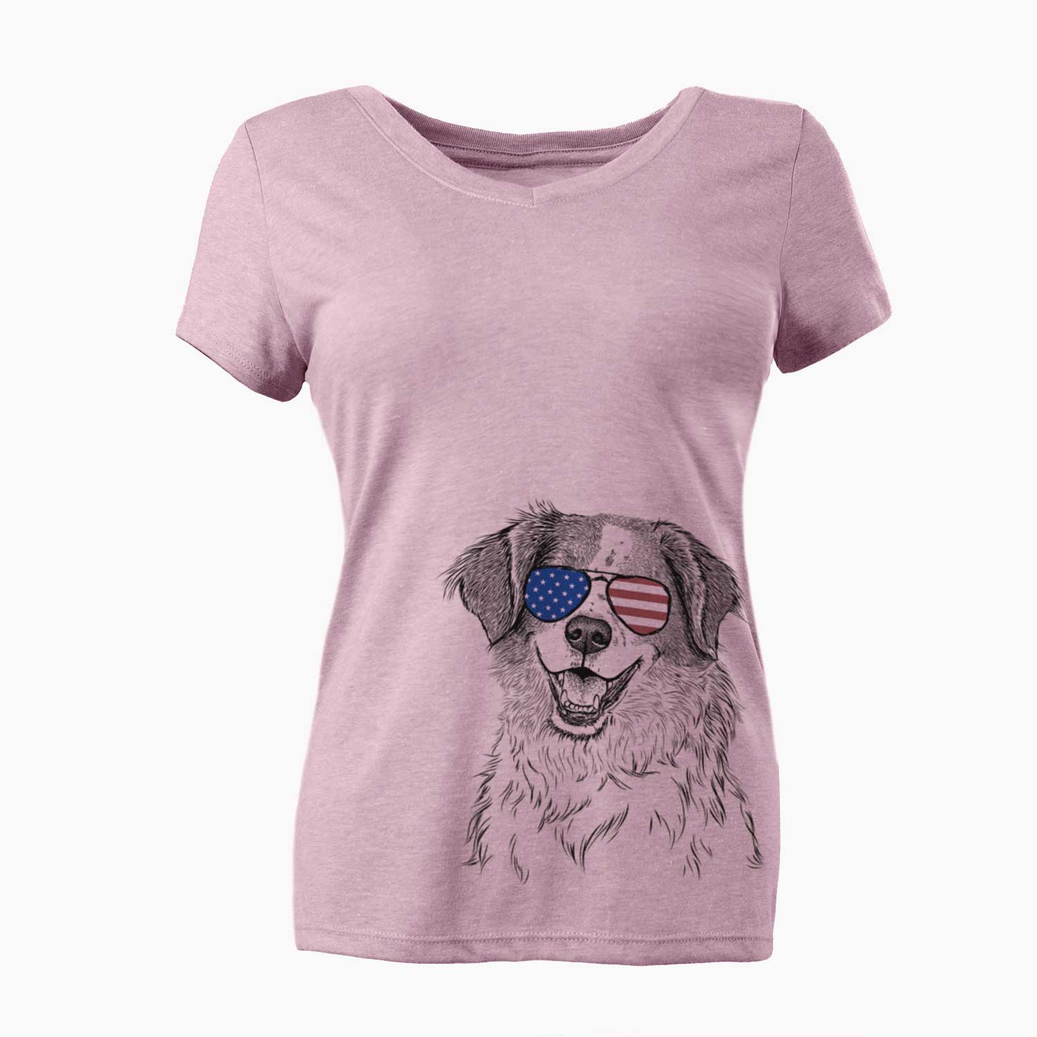 USA Sophie the Brittany Beagle Mix - Women's Perfect V-neck Shirt