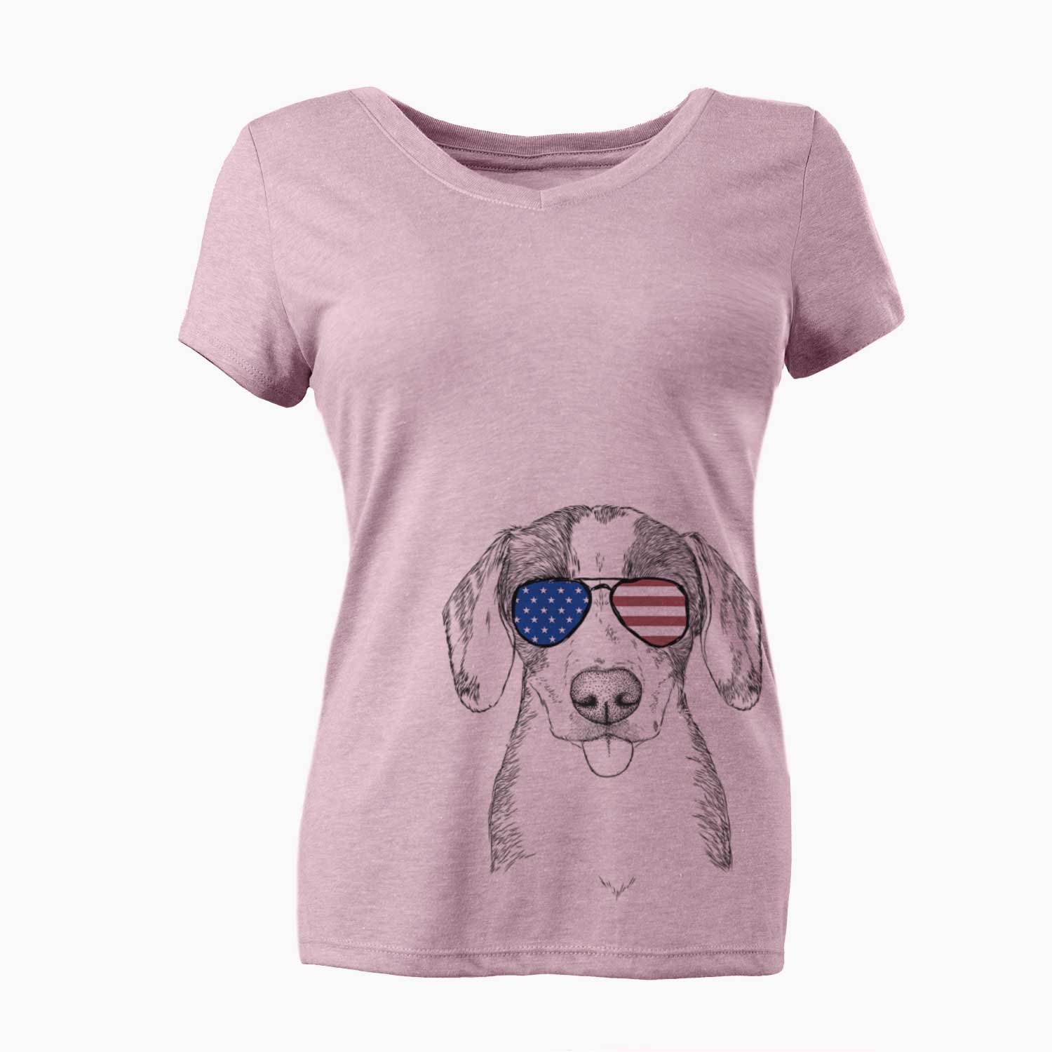 USA SophiePea the Mixed Breed - Women's Perfect V-neck Shirt