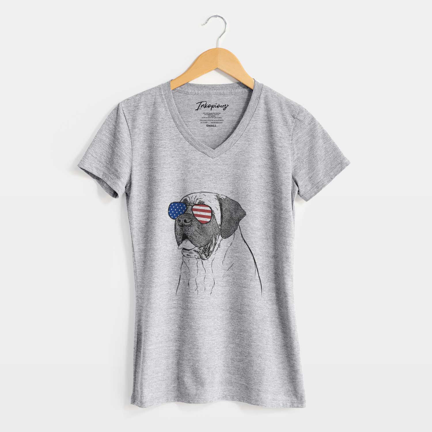 USA Sterling the English Mastiff - Women's Perfect V-neck Shirt
