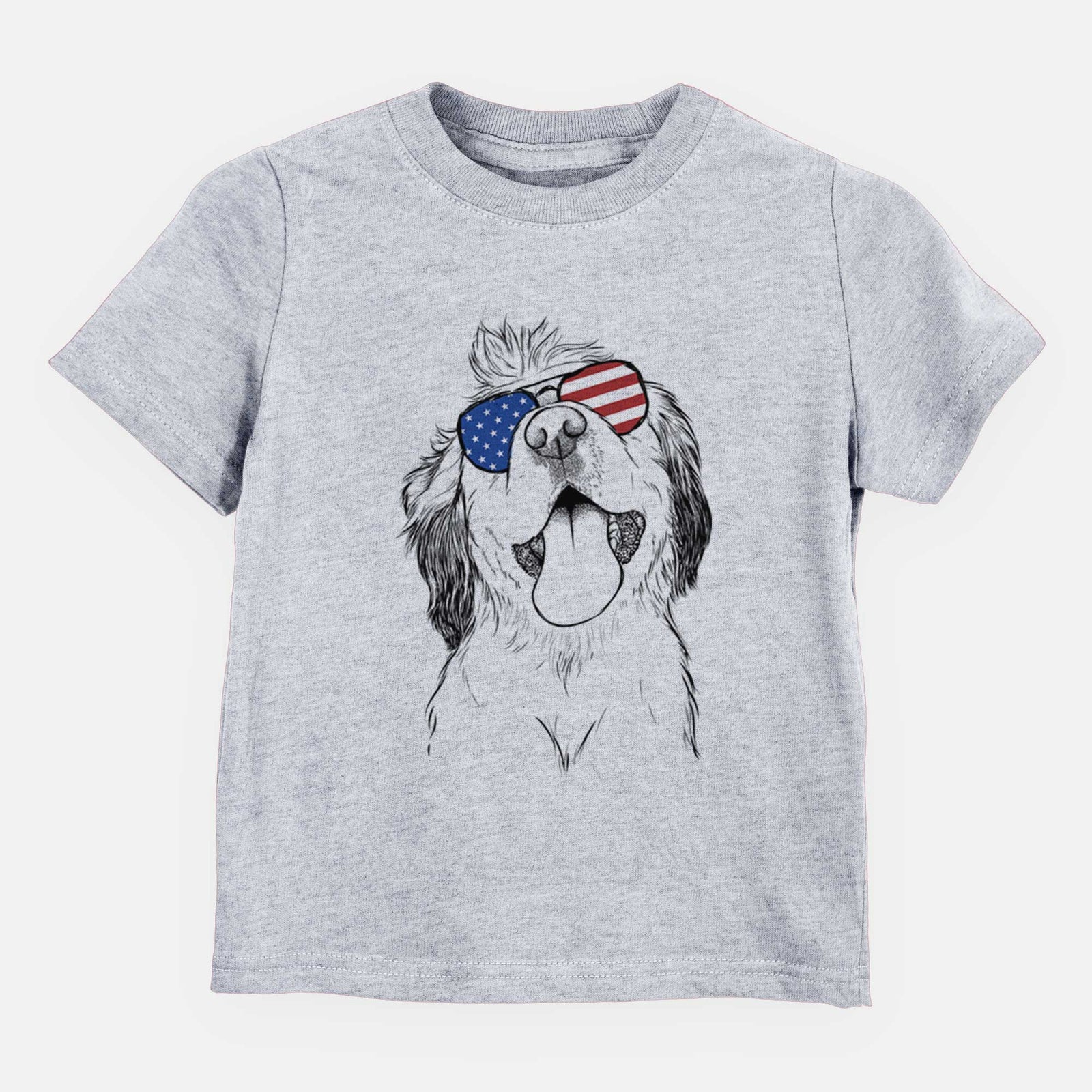 USA Sven the Double Merle Spaniel Aussie Mix - Kids/Youth/Toddler Shirt