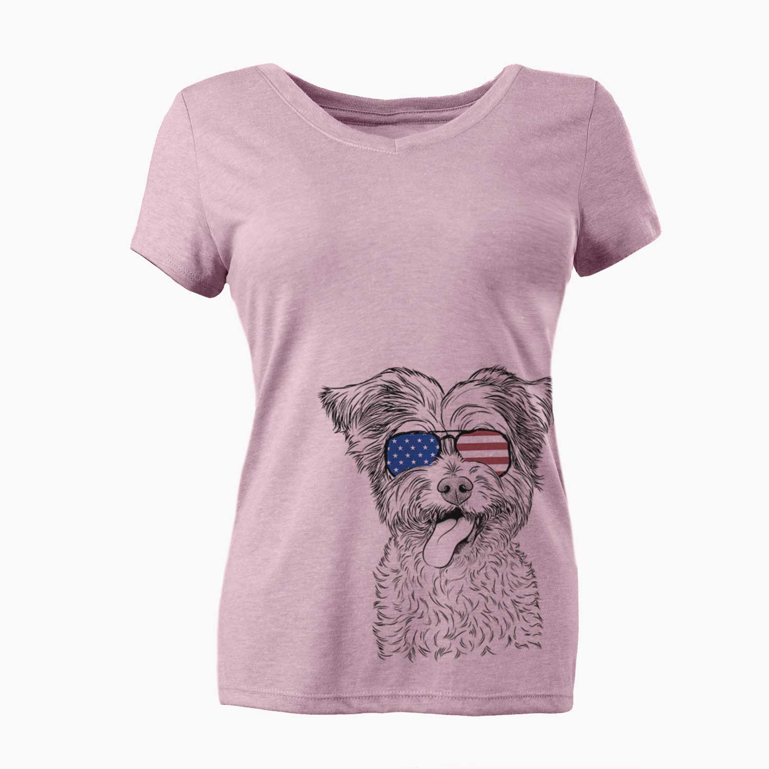 USA Sweetie the Terrier Mix - Women's Perfect V-neck Shirt