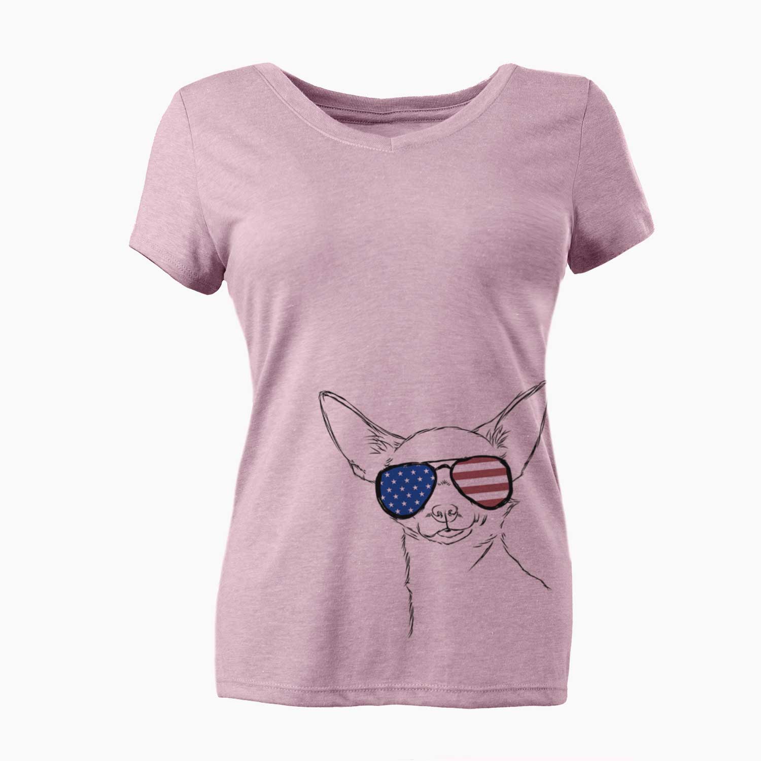 USA Tabitha the Chihuahua - Women's Perfect V-neck Shirt