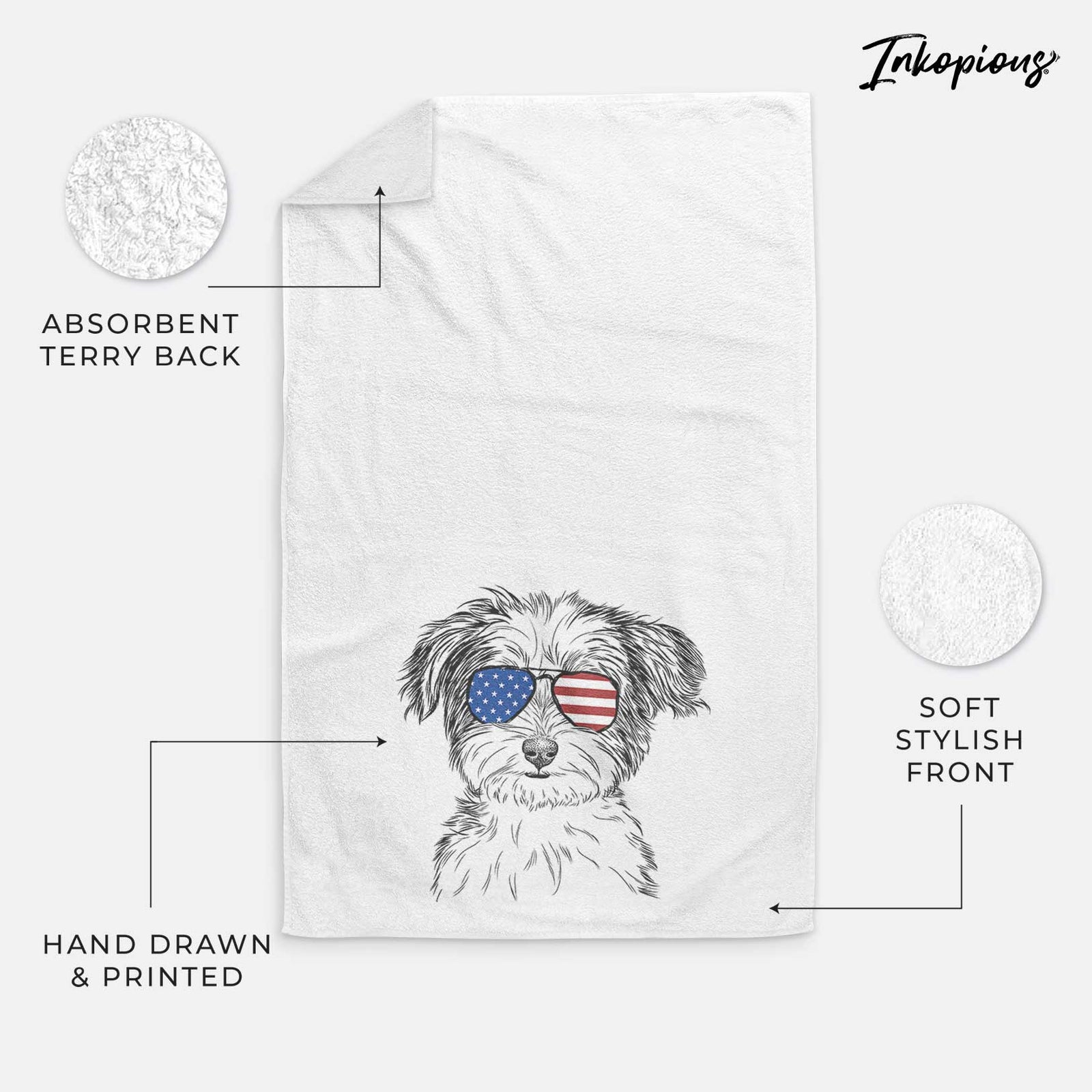 Teddy the Havanese Decorative Hand Towel